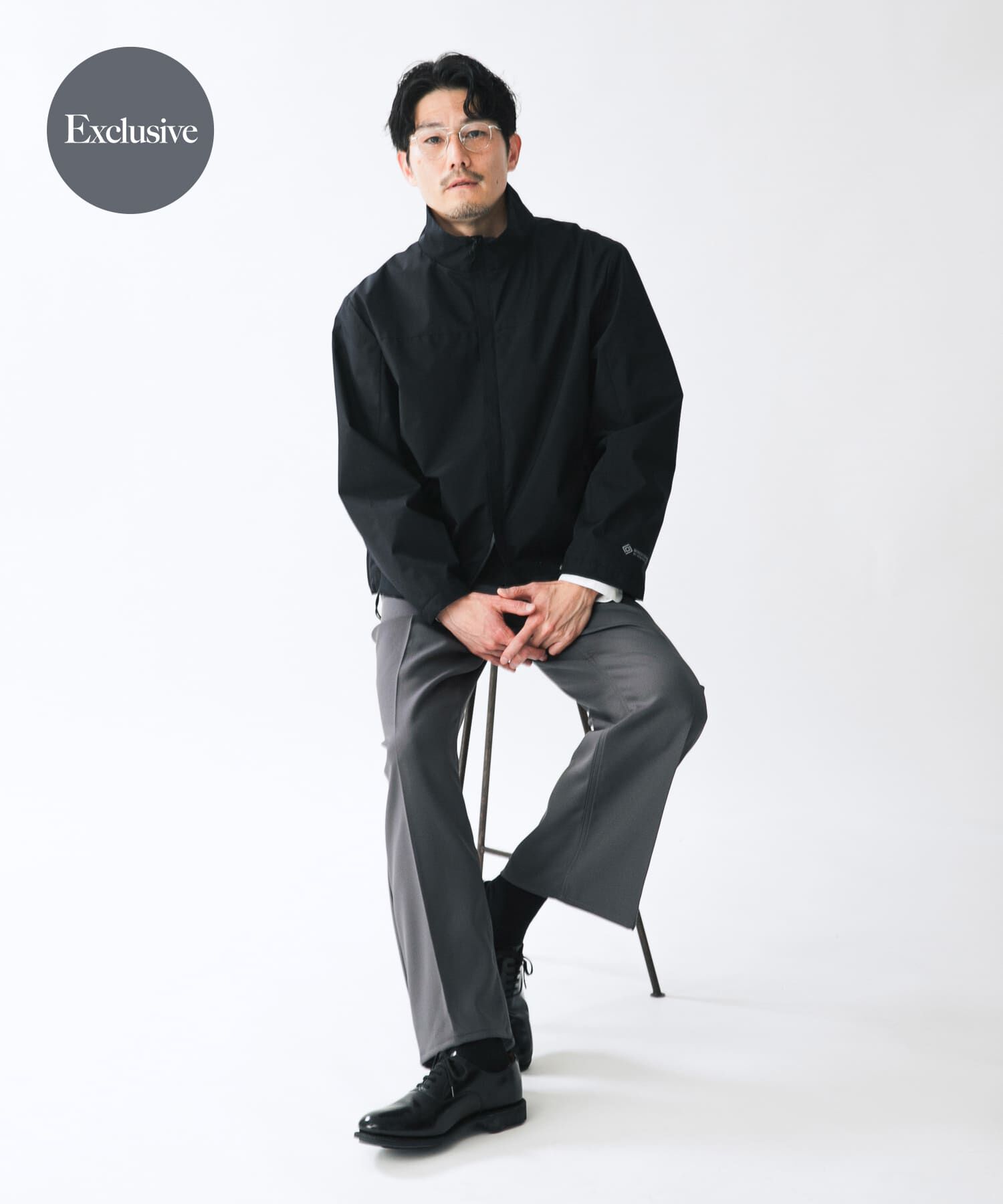 URBAN RESEARCH ROSSO「『別注』+phenix　WINDSTOPPER by GORE-TEX LABS スタンドブルゾン」|ブルゾン・スタジャン|ブラック