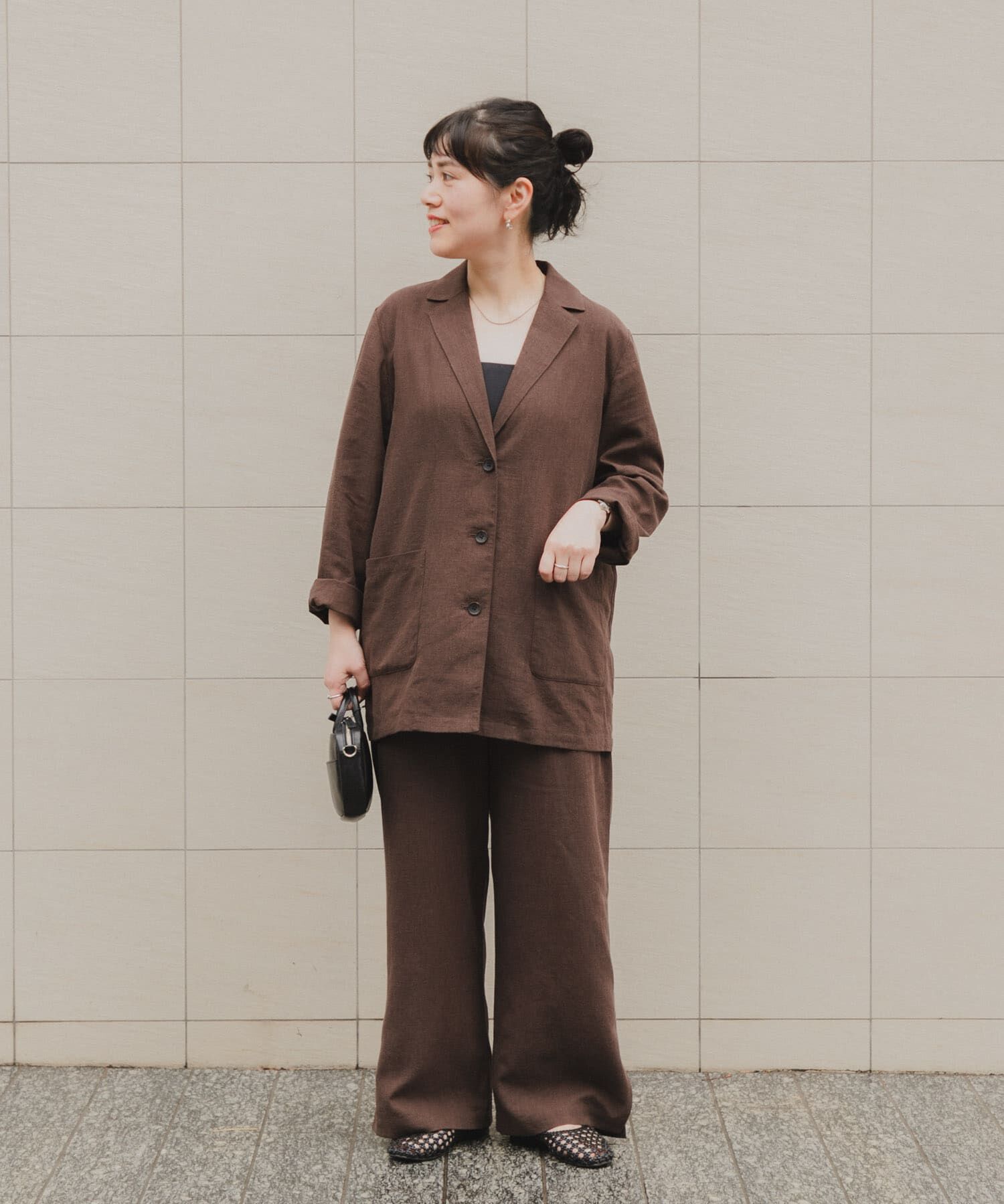 URBAN RESEARCH DOORS「『スタッフ企画』ラミー混スリットイージーパンツ」|その他|