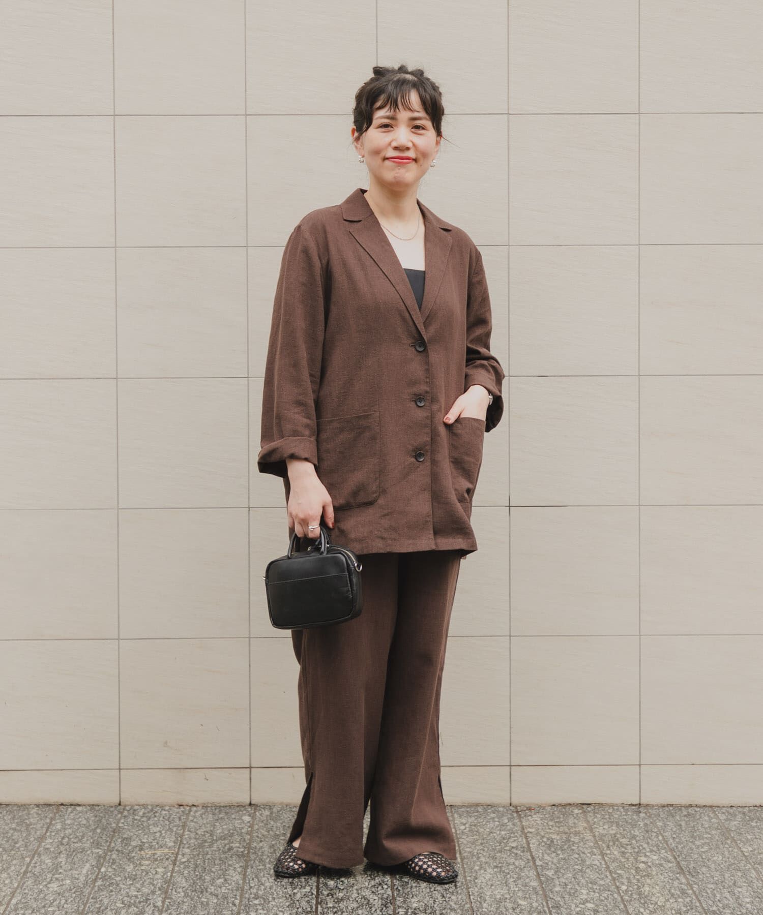URBAN RESEARCH DOORS「『スタッフ企画』ラミー混スリットイージーパンツ」|その他|