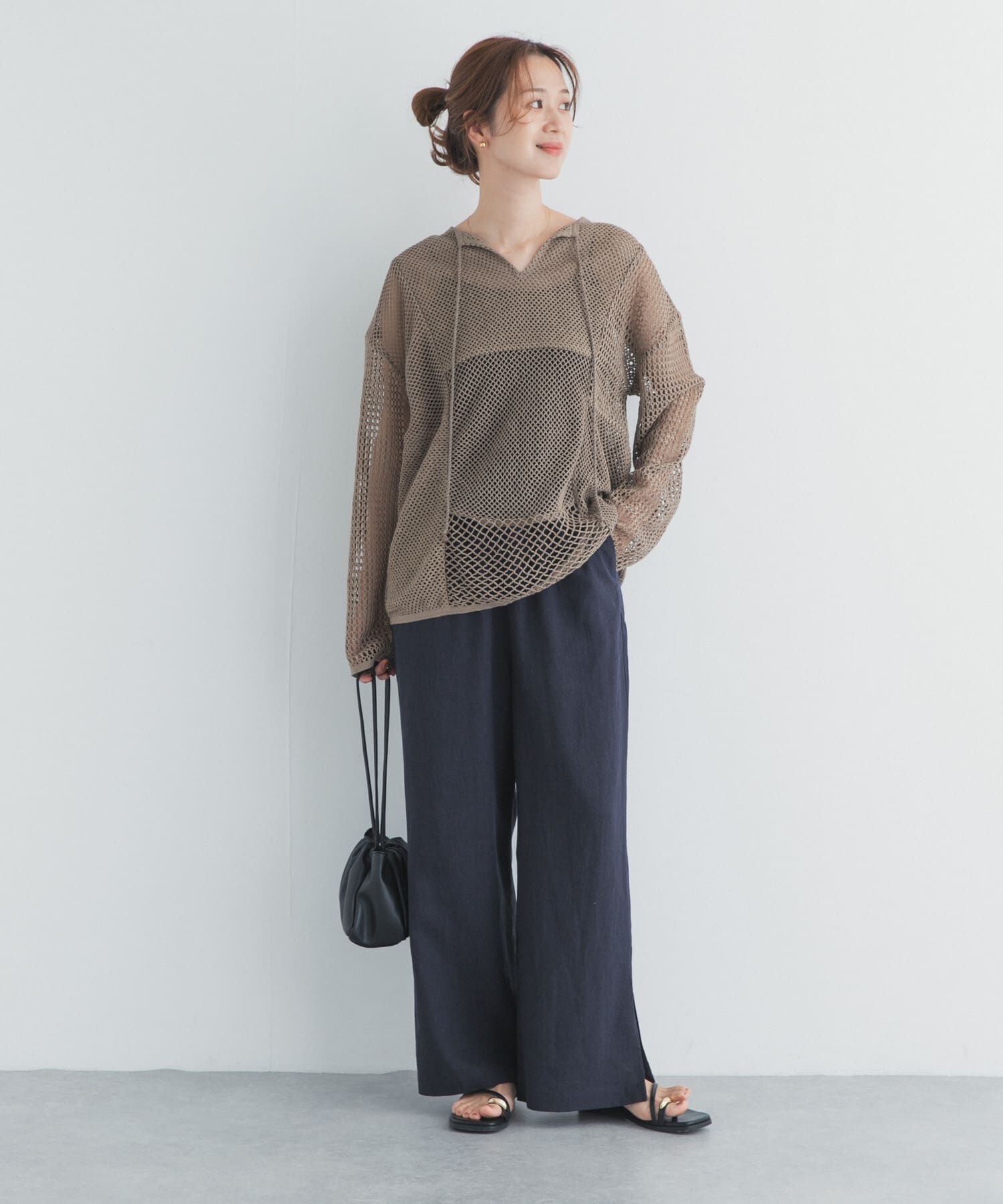 URBAN RESEARCH DOORS「『スタッフ企画』ラミー混スリットイージーパンツ」|その他|