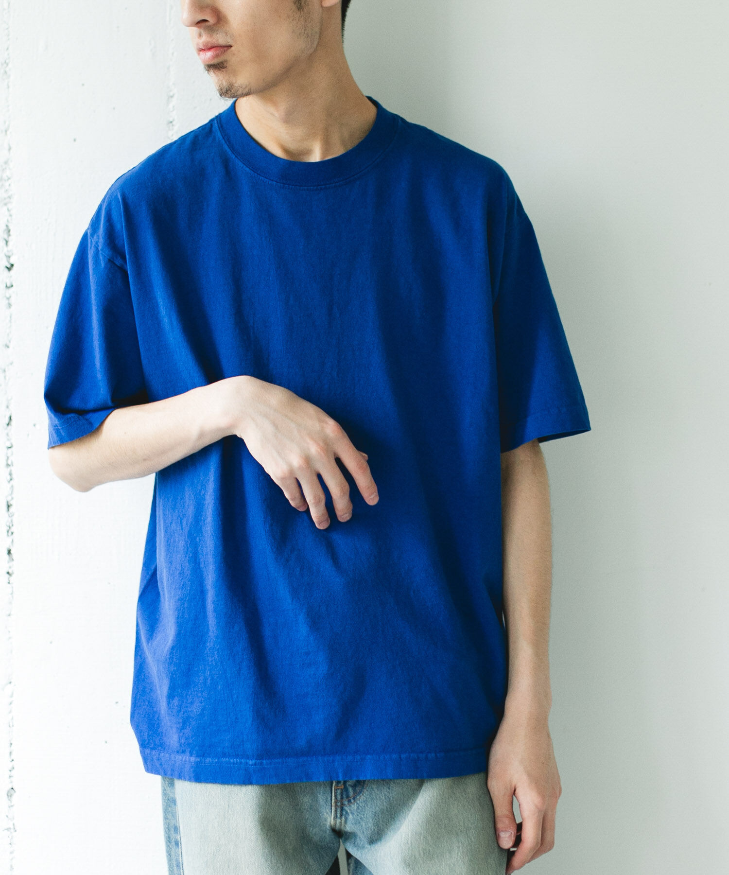 URBAN RESEARCH DOORS「MADE IN USA ガーメントダイ Tシャツ」|Tシャツ・カットソー|ブルー
