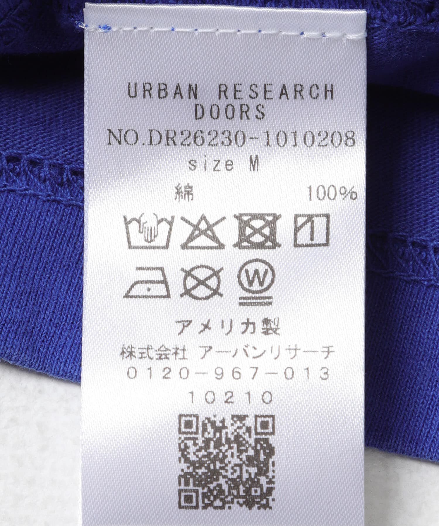 URBAN RESEARCH DOORS「MADE IN USA ガーメントダイ Tシャツ」|Tシャツ・カットソー|