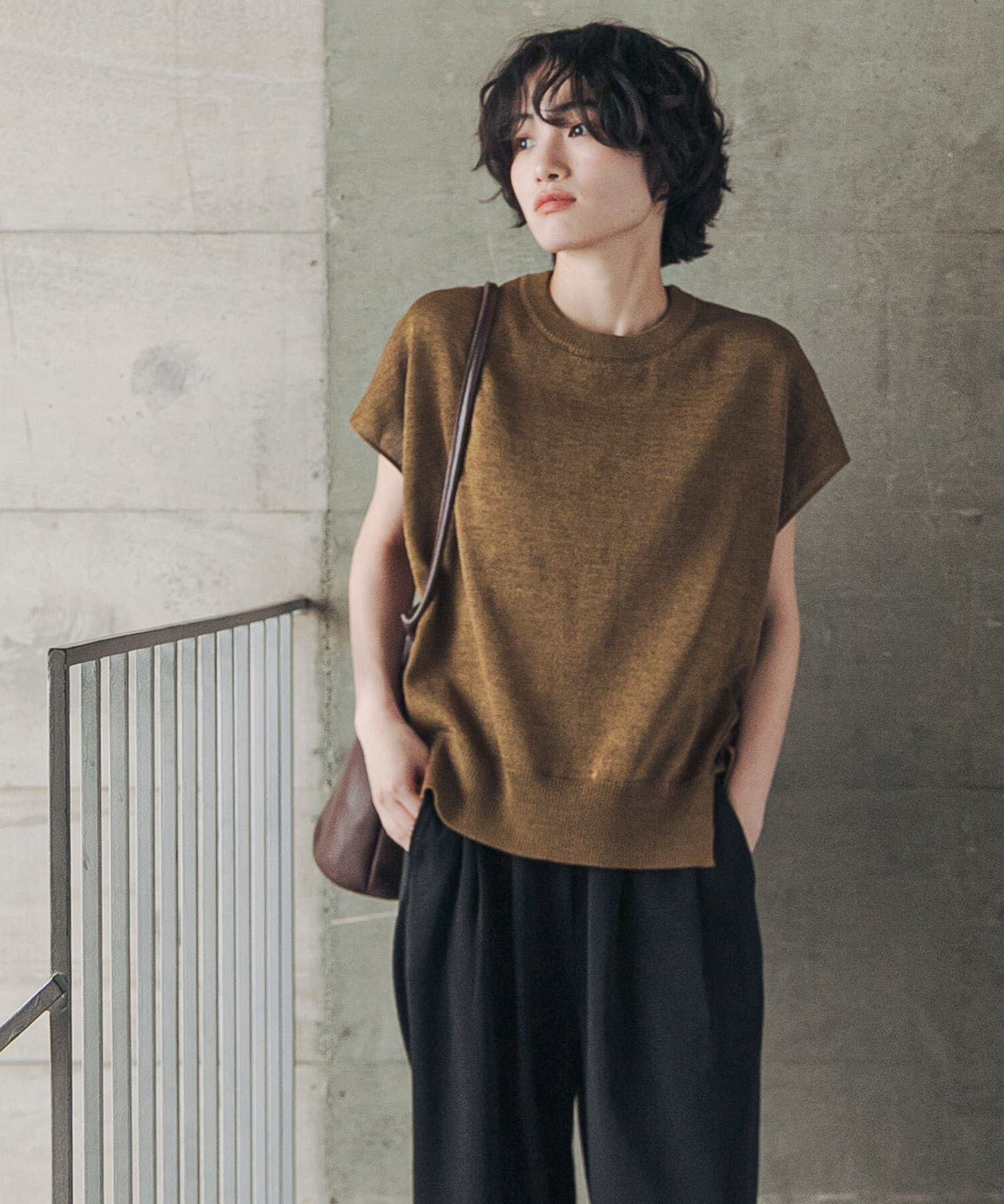 URBAN RESEARCH DOORS「『洗濯可/UVカット』『UR TECH』Aircareフレンチニットプルオーバー」|その他|