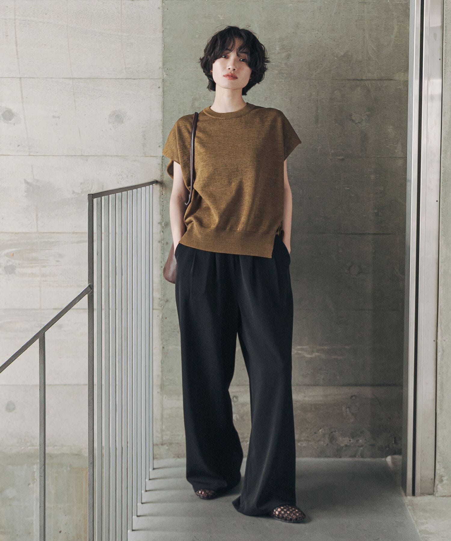 URBAN RESEARCH DOORS「『洗濯可/UVカット』『UR TECH』Aircareフレンチニットプルオーバー」|その他|