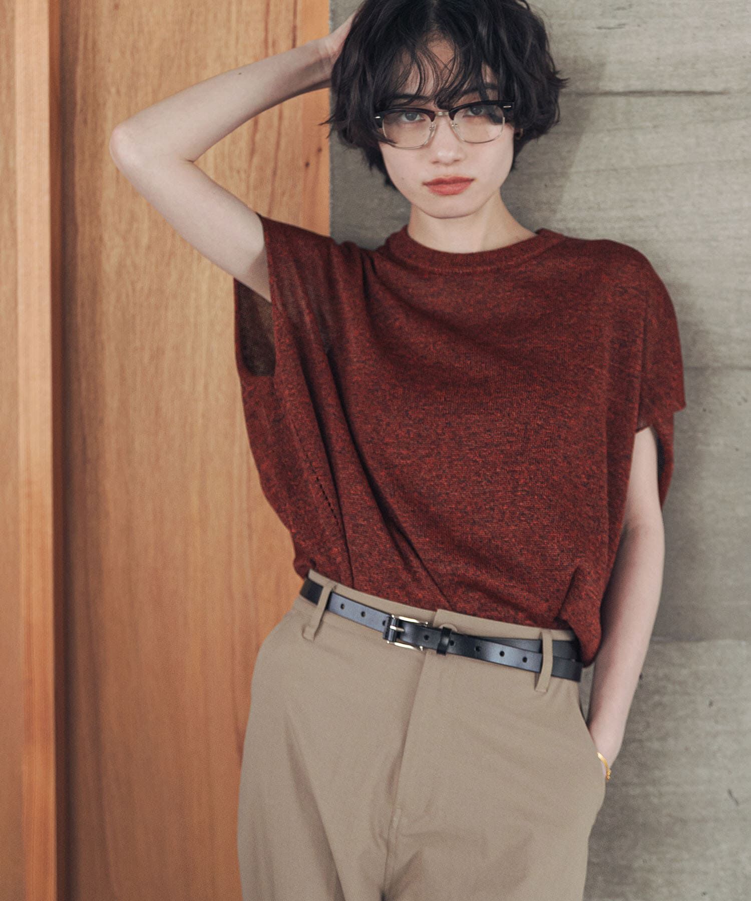 URBAN RESEARCH DOORS「『洗濯可/UVカット』『UR TECH』Aircareフレンチニットプルオーバー」|その他|