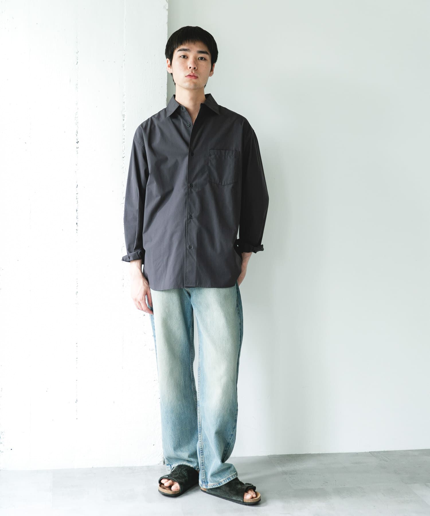 URBAN RESEARCH DOORS「『速乾/イージーケア/UVカット』『URTECH』Aircare ロングスリーブシャツ」|シャツ・ブラウス|