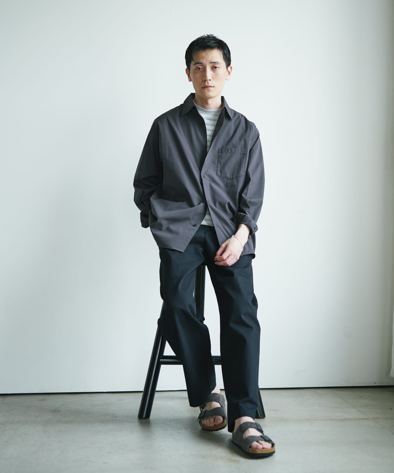 URBAN RESEARCH DOORS「『速乾/イージーケア/UVカット』『URTECH』Aircare ロングスリーブシャツ」|シャツ・ブラウス|