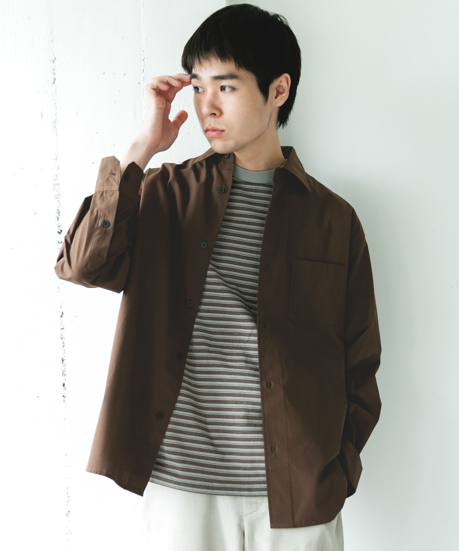 URBAN RESEARCH DOORS「『速乾/イージーケア/UVカット』『URTECH』Aircare ロングスリーブシャツ」|シャツ・ブラウス|