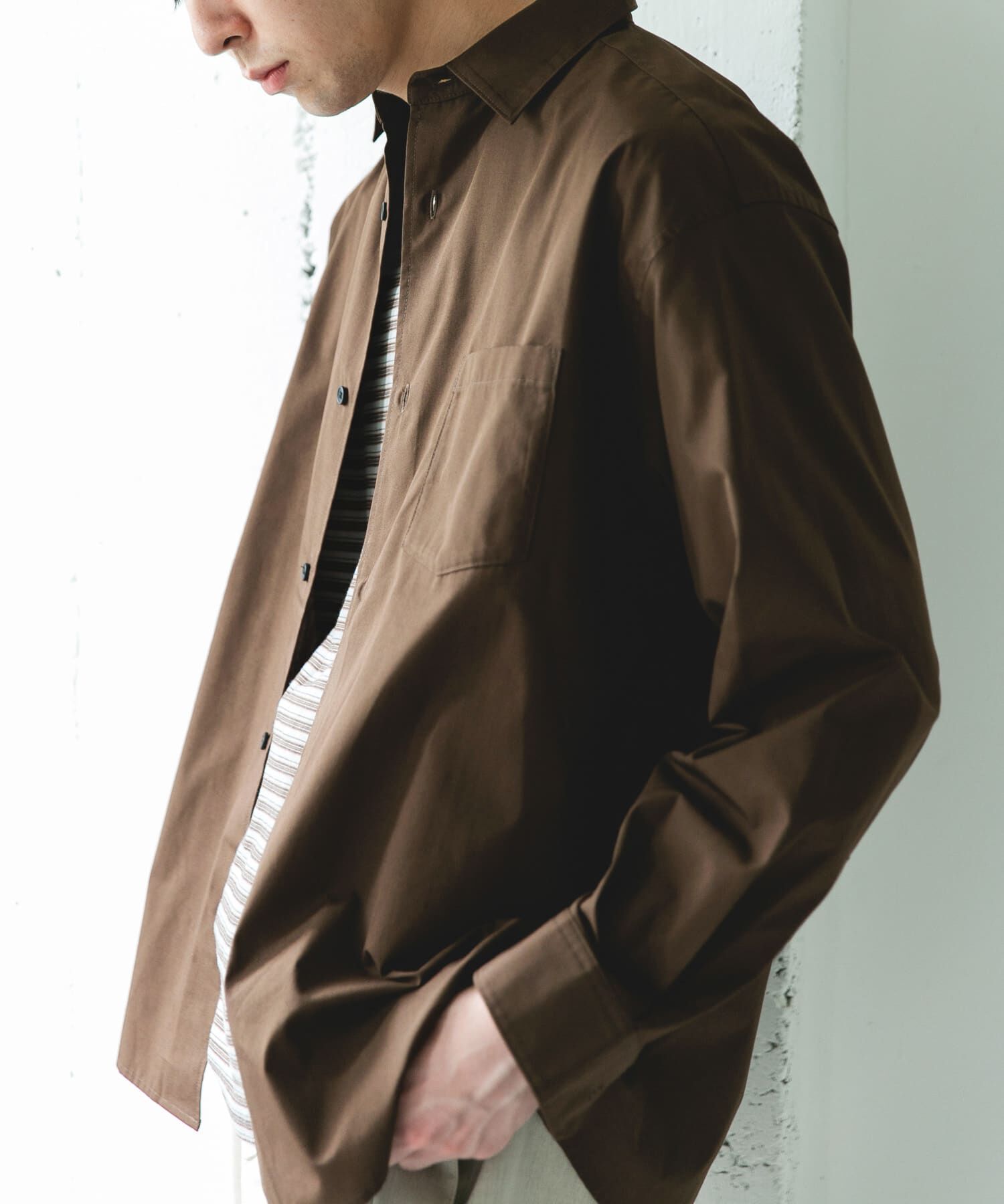 URBAN RESEARCH DOORS「『速乾/イージーケア/UVカット』『URTECH』Aircare ロングスリーブシャツ」|シャツ・ブラウス|