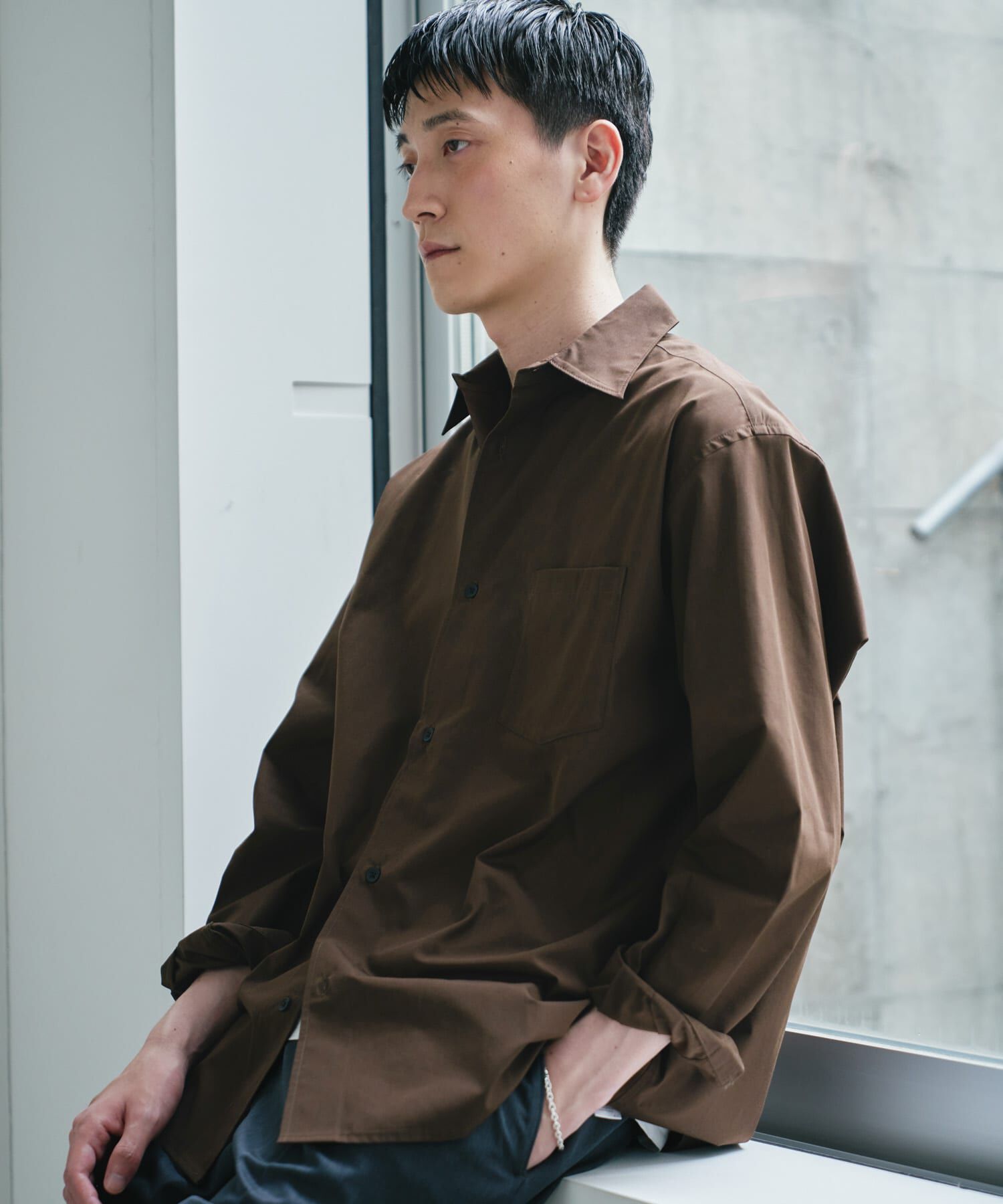 URBAN RESEARCH DOORS「『速乾/イージーケア/UVカット』『URTECH』Aircare ロングスリーブシャツ」|シャツ・ブラウス|