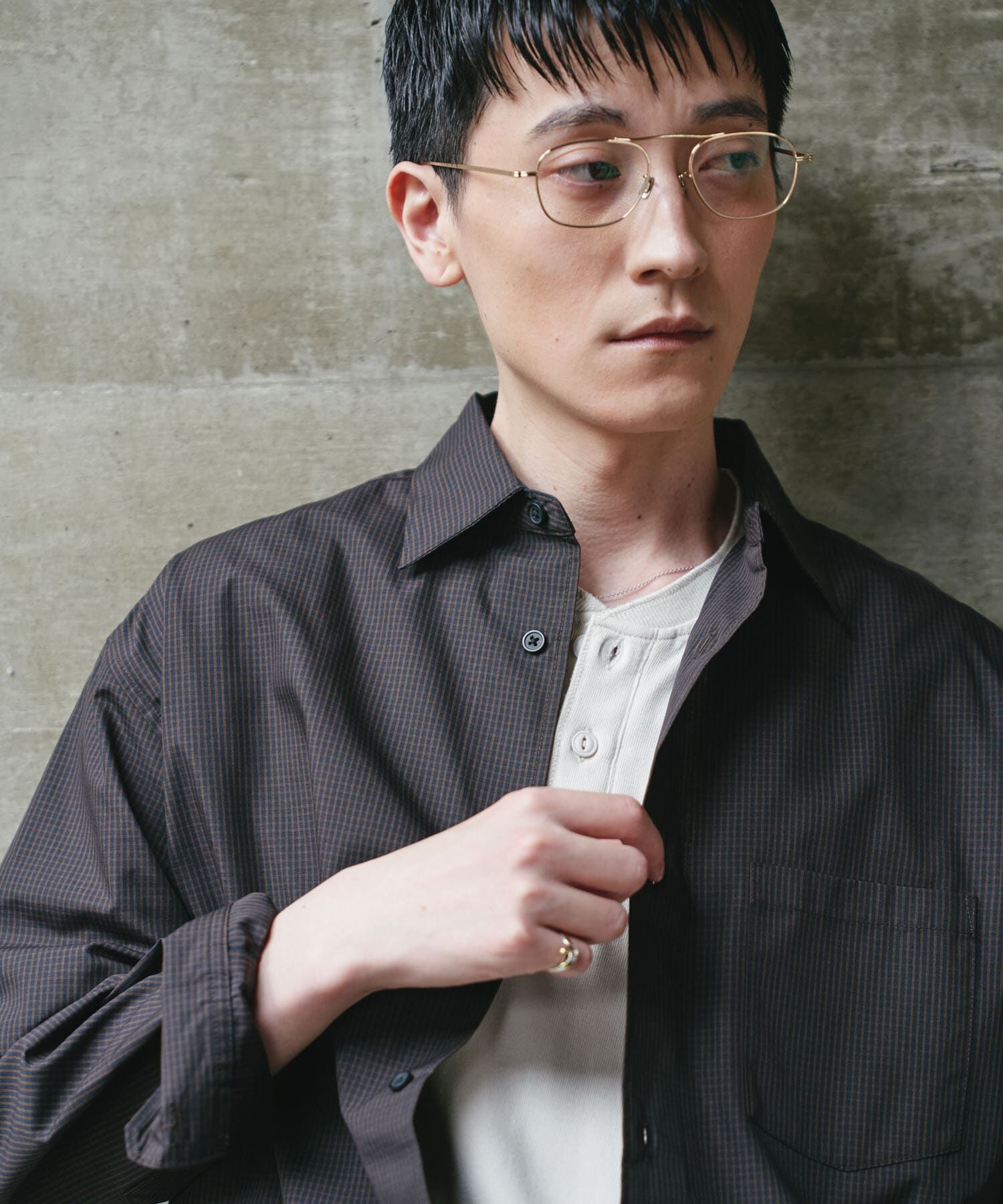 URBAN RESEARCH DOORS「『速乾/イージーケア/UVカット』『URTECH』Aircare ロングスリーブシャツ」|シャツ・ブラウス|