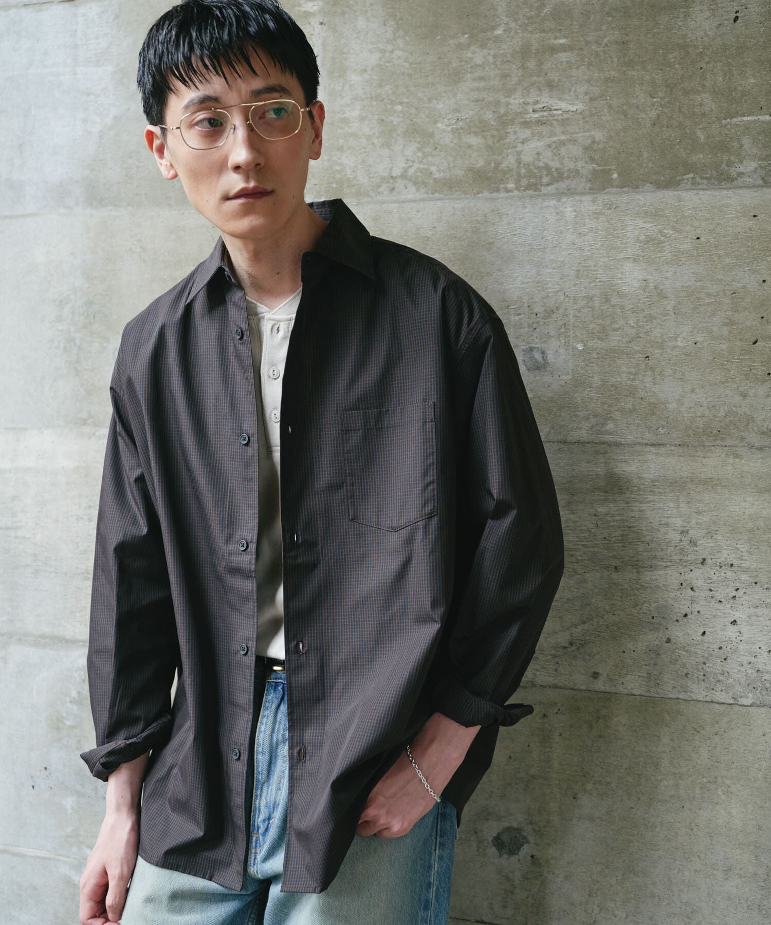 URBAN RESEARCH DOORS「『速乾/イージーケア/UVカット』『URTECH』Aircare ロングスリーブシャツ」|シャツ・ブラウス|