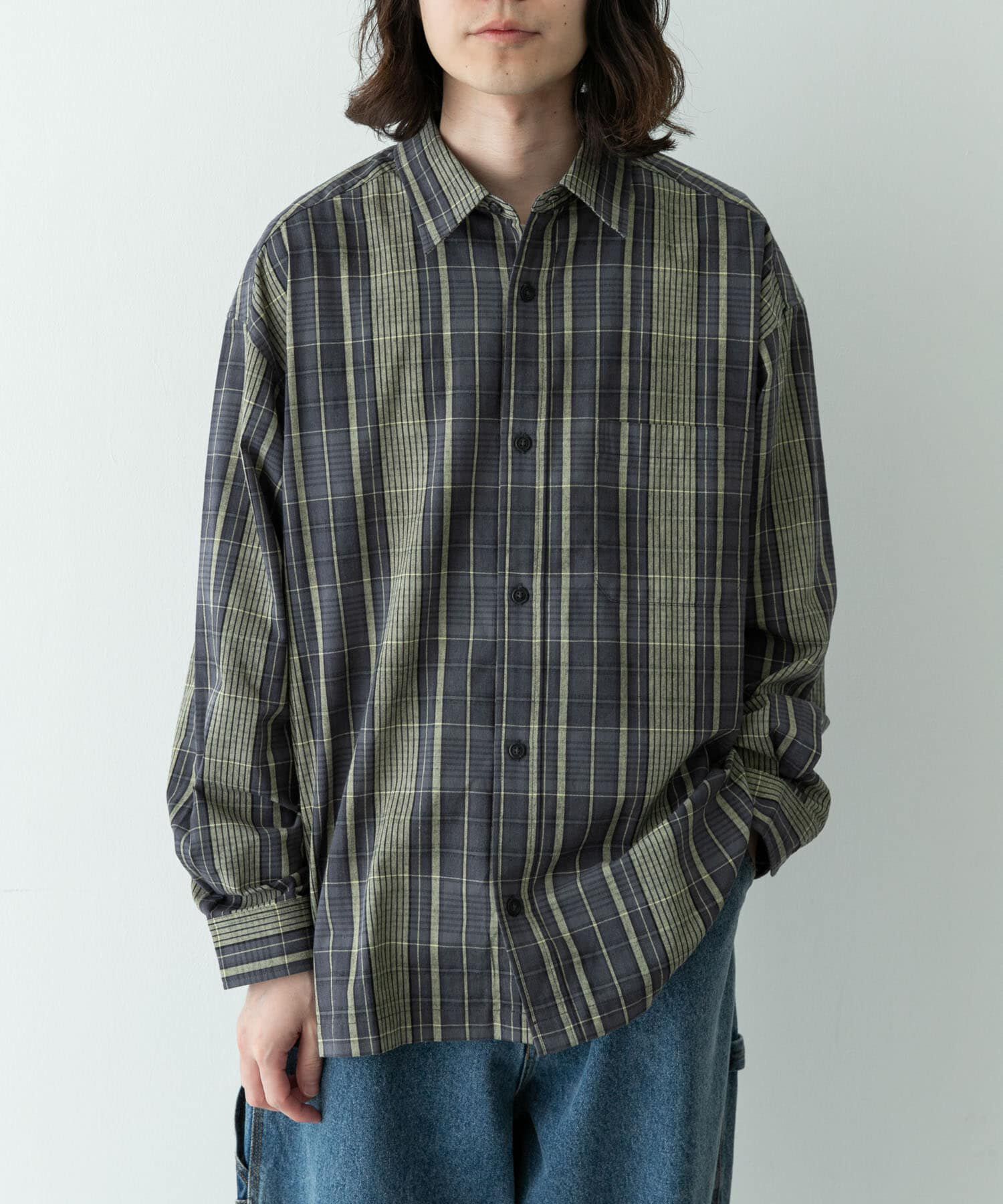 Sonny Label 「リラックスフィットチェックレギュラーカラーシャツ」|シャツ・ブラウス|