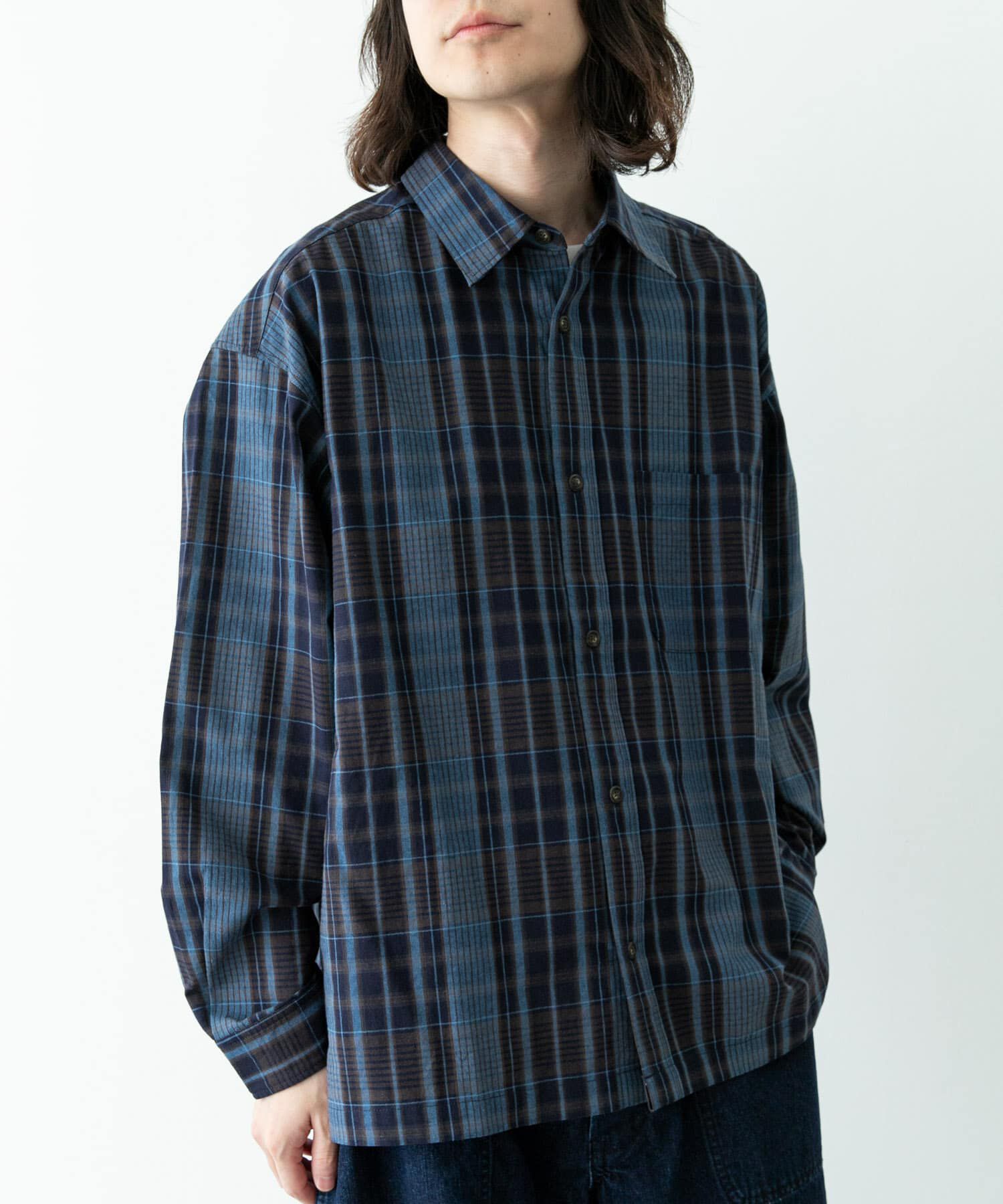 Sonny Label 「リラックスフィットチェックレギュラーカラーシャツ」|シャツ・ブラウス|
