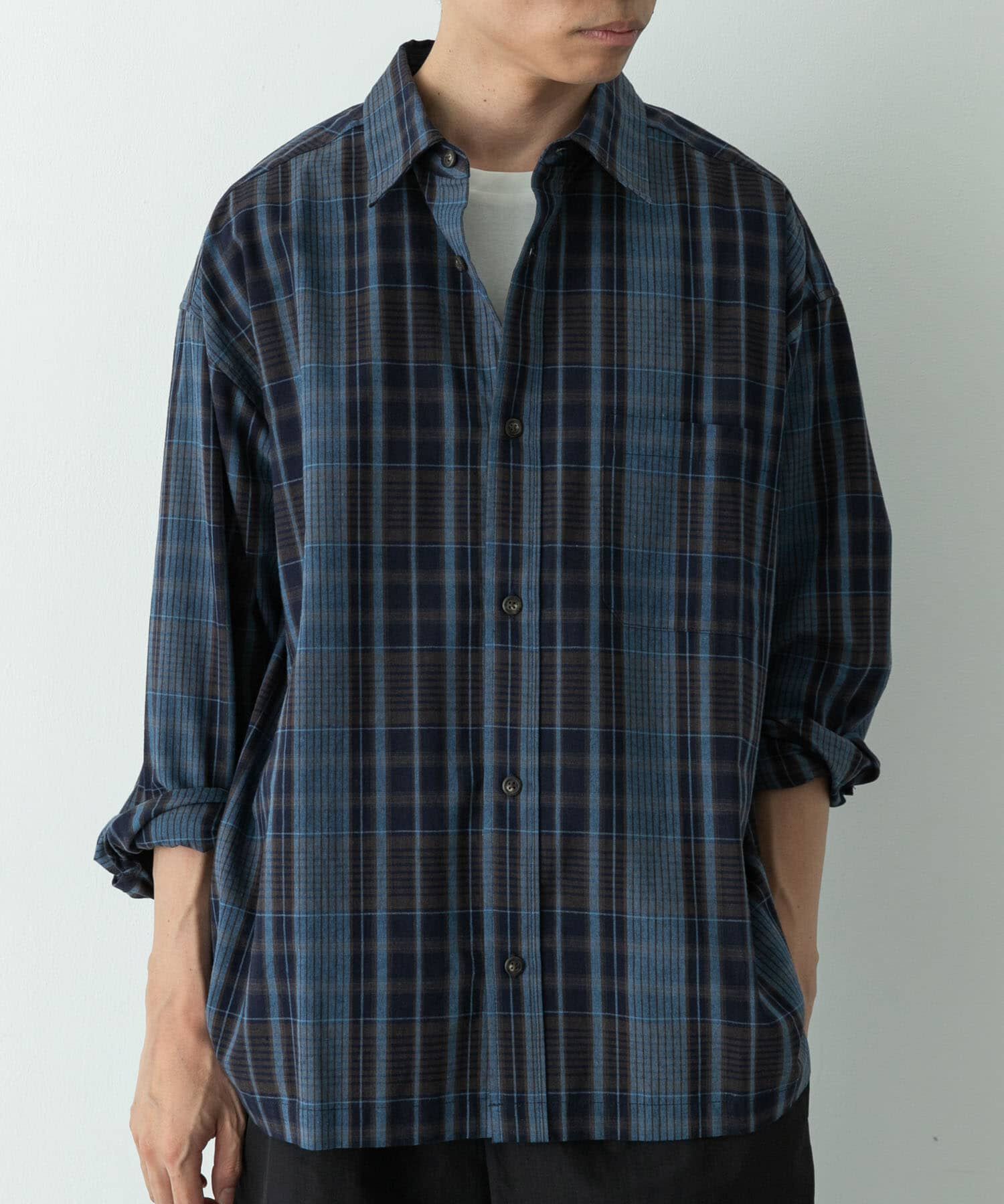 Sonny Label 「リラックスフィットチェックレギュラーカラーシャツ」|シャツ・ブラウス|