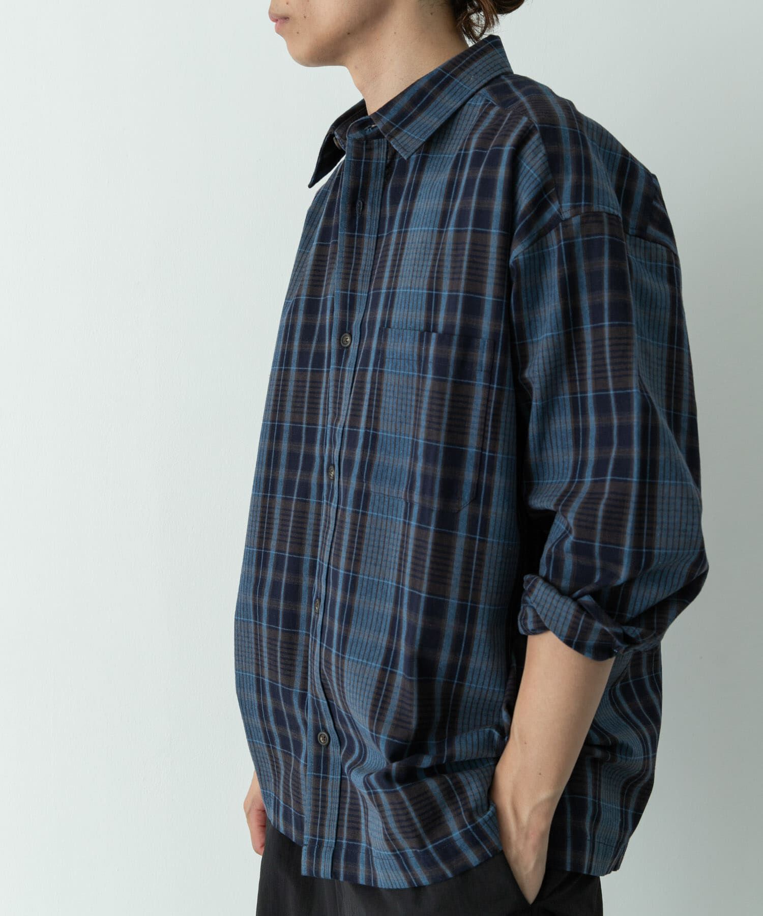 Sonny Label 「リラックスフィットチェックレギュラーカラーシャツ」|シャツ・ブラウス|