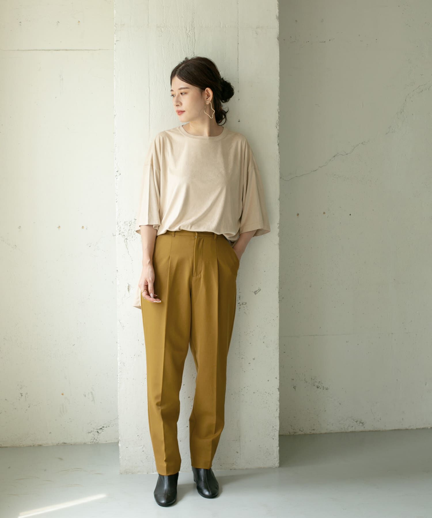  「illi　ワンタックスリムテーパードパンツ」|その他|