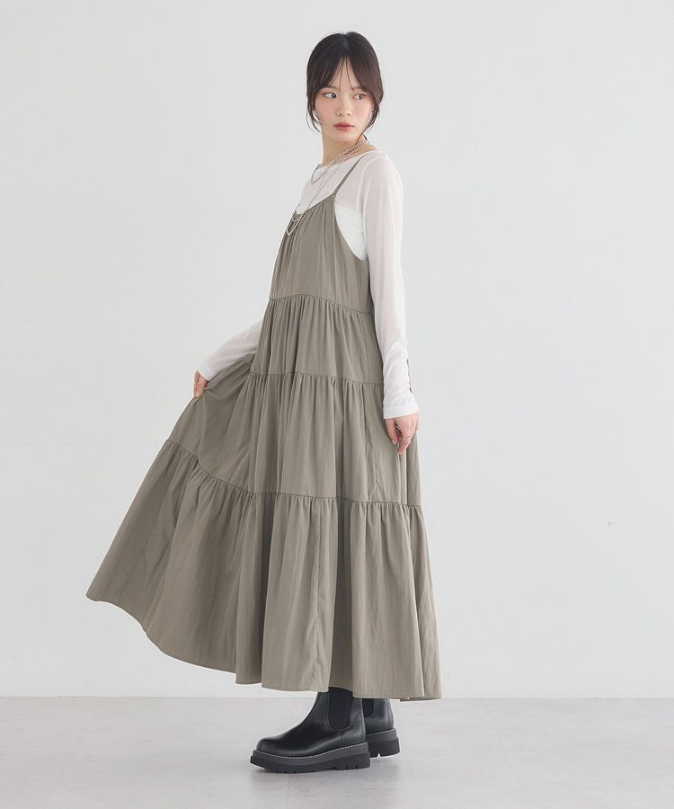 earth music&ecology「ティアードキャミワンピース」|ワンピース|