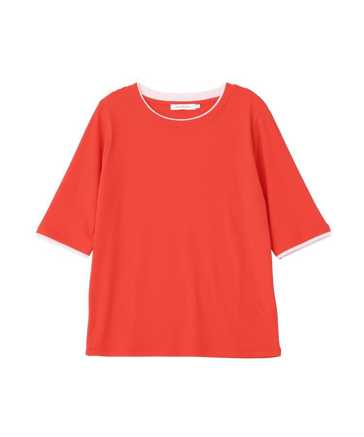 AMERICAN HOLIC「シアーリブ配色プルオーバー」|Tシャツ・カットソー|