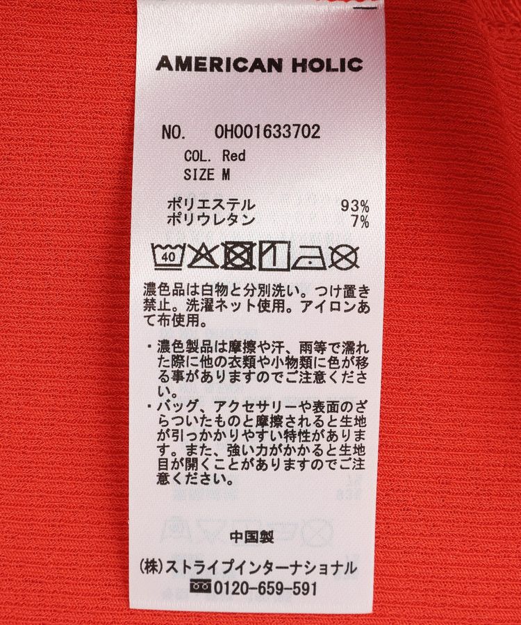 AMERICAN HOLIC「シアーリブ配色プルオーバー」|Tシャツ・カットソー|