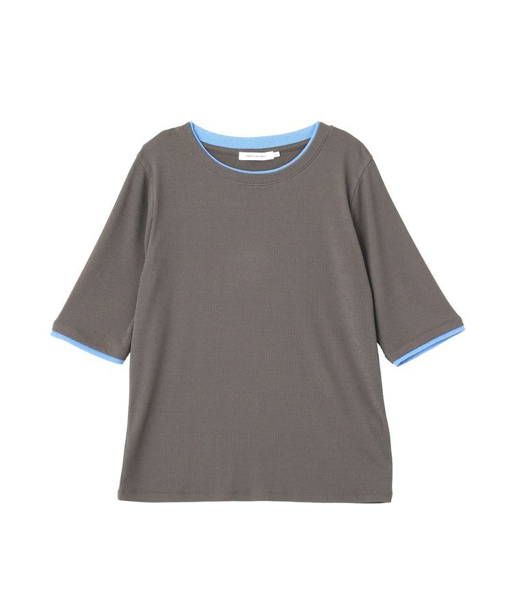 AMERICAN HOLIC「シアーリブ配色プルオーバー」|Tシャツ・カットソー|