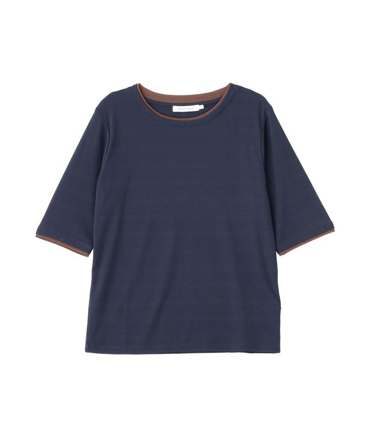AMERICAN HOLIC「シアーリブ配色プルオーバー」|Tシャツ・カットソー|