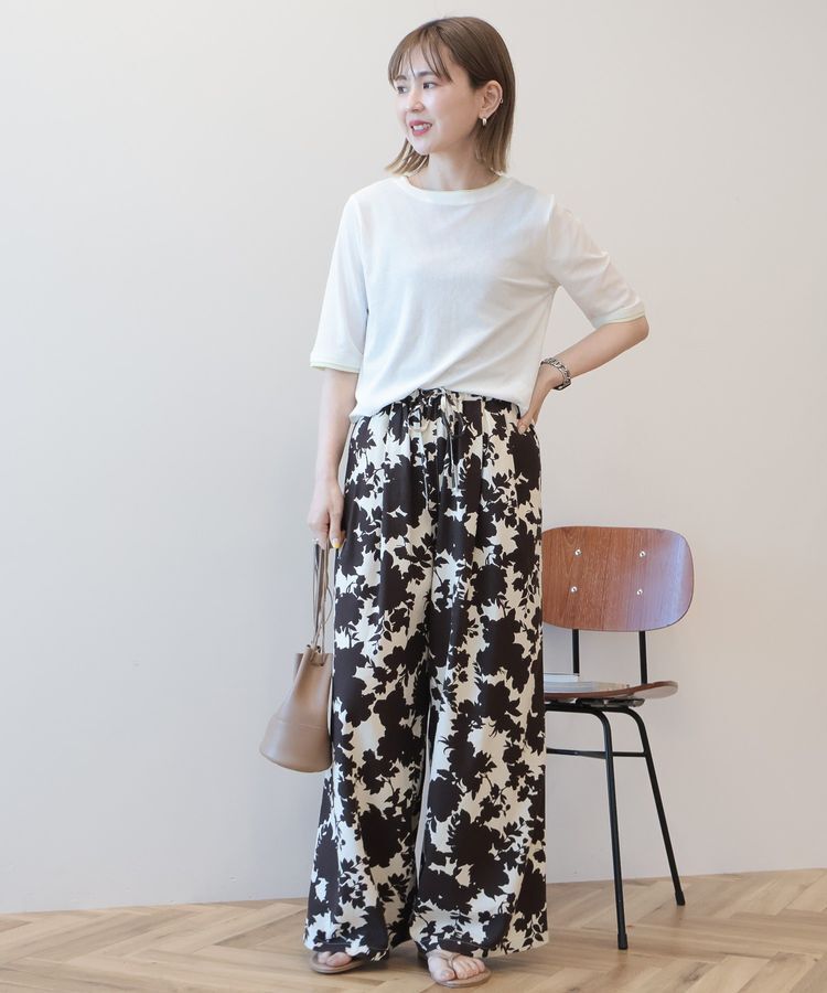 AMERICAN HOLIC「シアーリブ配色プルオーバー」|Tシャツ・カットソー|