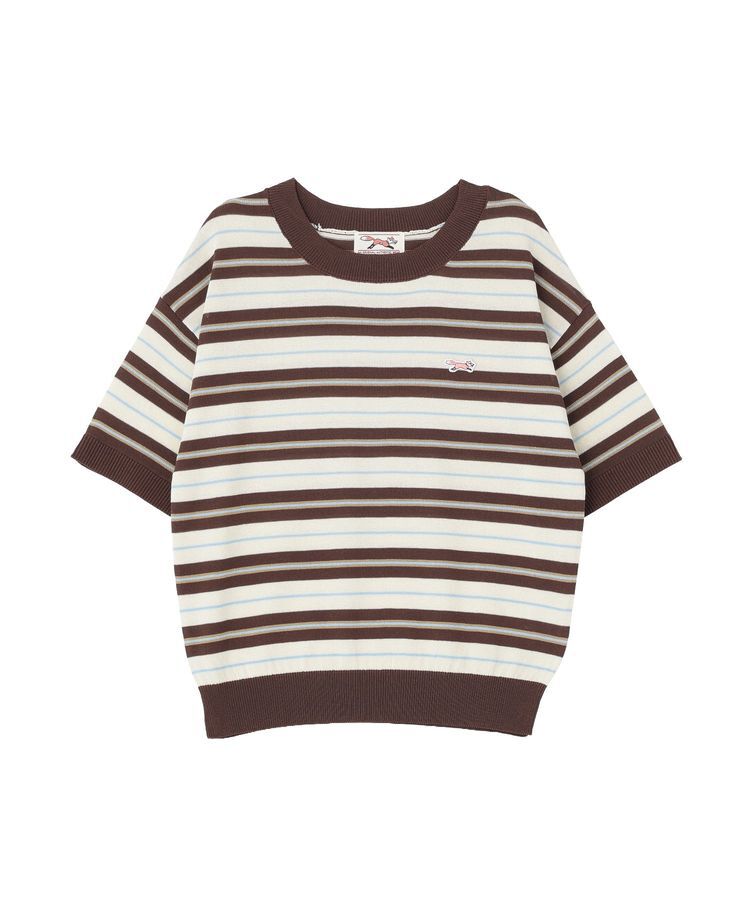 AMERICAN HOLIC「【PENNEY'S】レトロボーダー半袖ニット」|ニット・セーター|