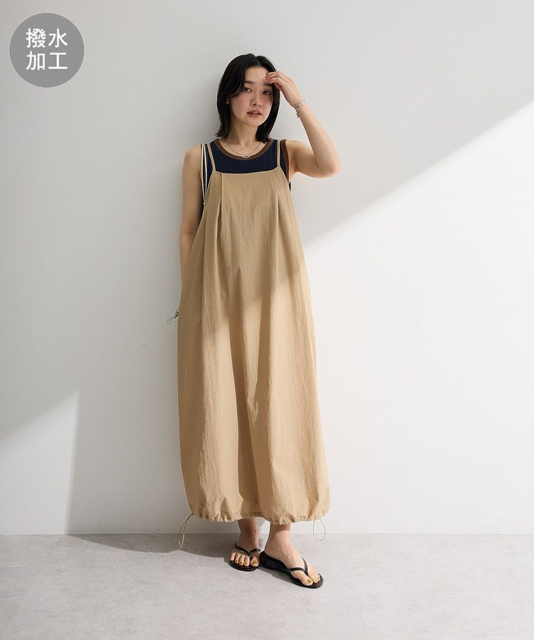 Green Parks「撥水加工キャミワンピース」|ワンピース|Beige