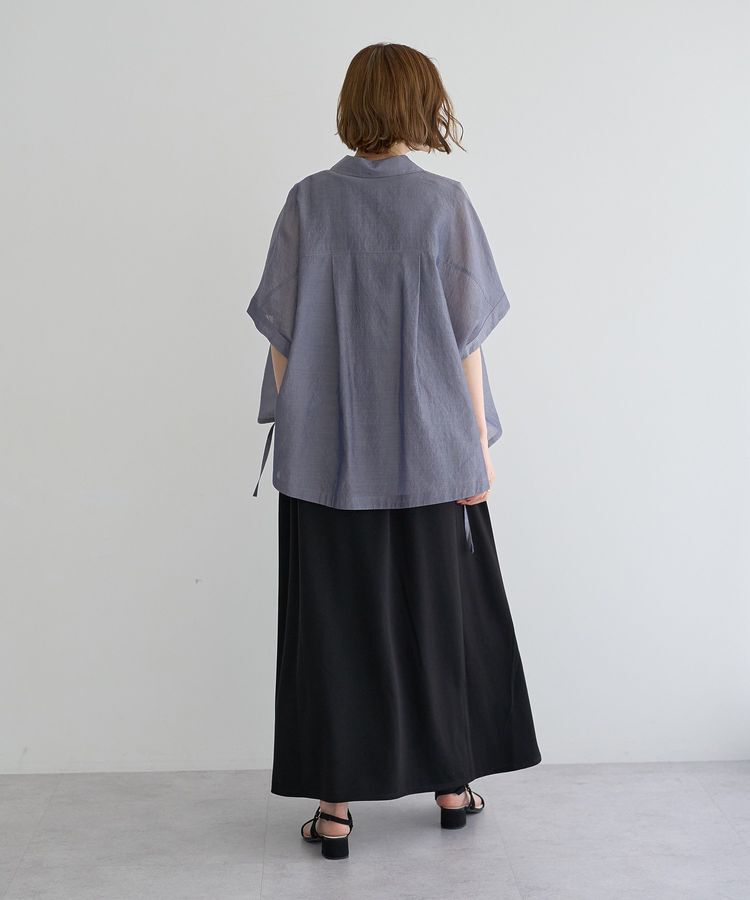 YECCA VECCA「サイドスリットドロストシャツ」|シャツ・ブラウス|