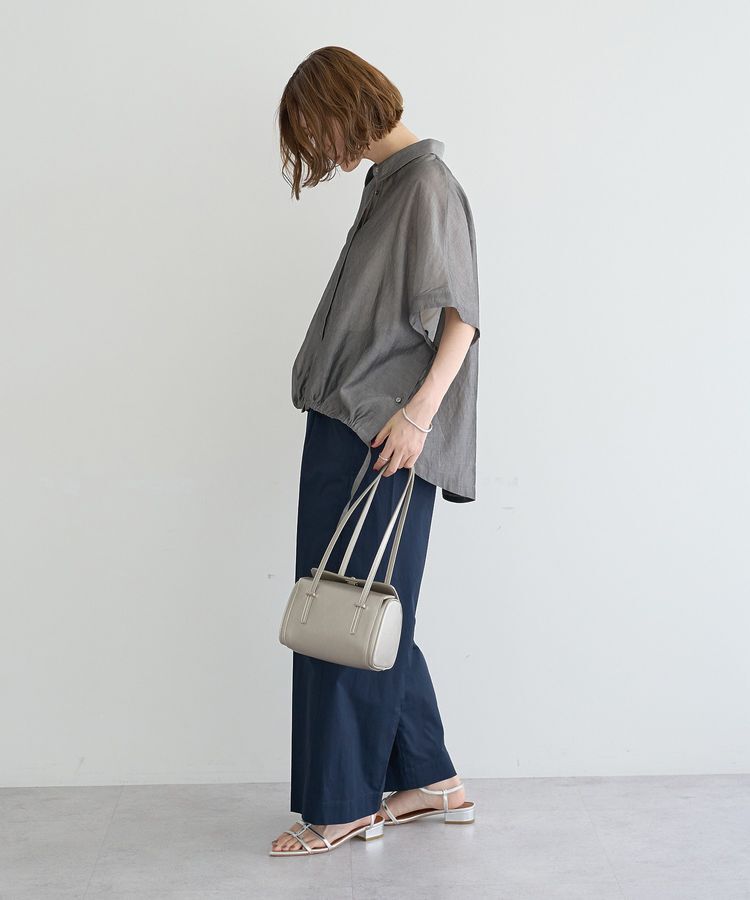 YECCA VECCA「サイドスリットドロストシャツ」|シャツ・ブラウス|