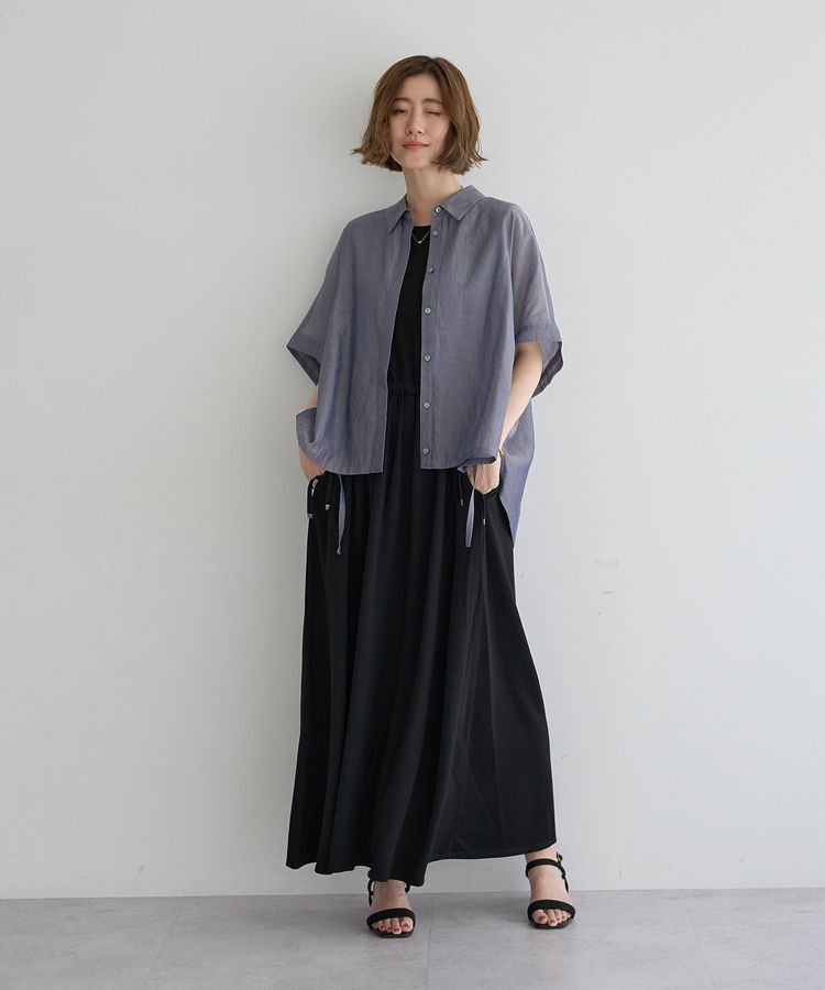 YECCA VECCA「サイドスリットドロストシャツ」|シャツ・ブラウス|