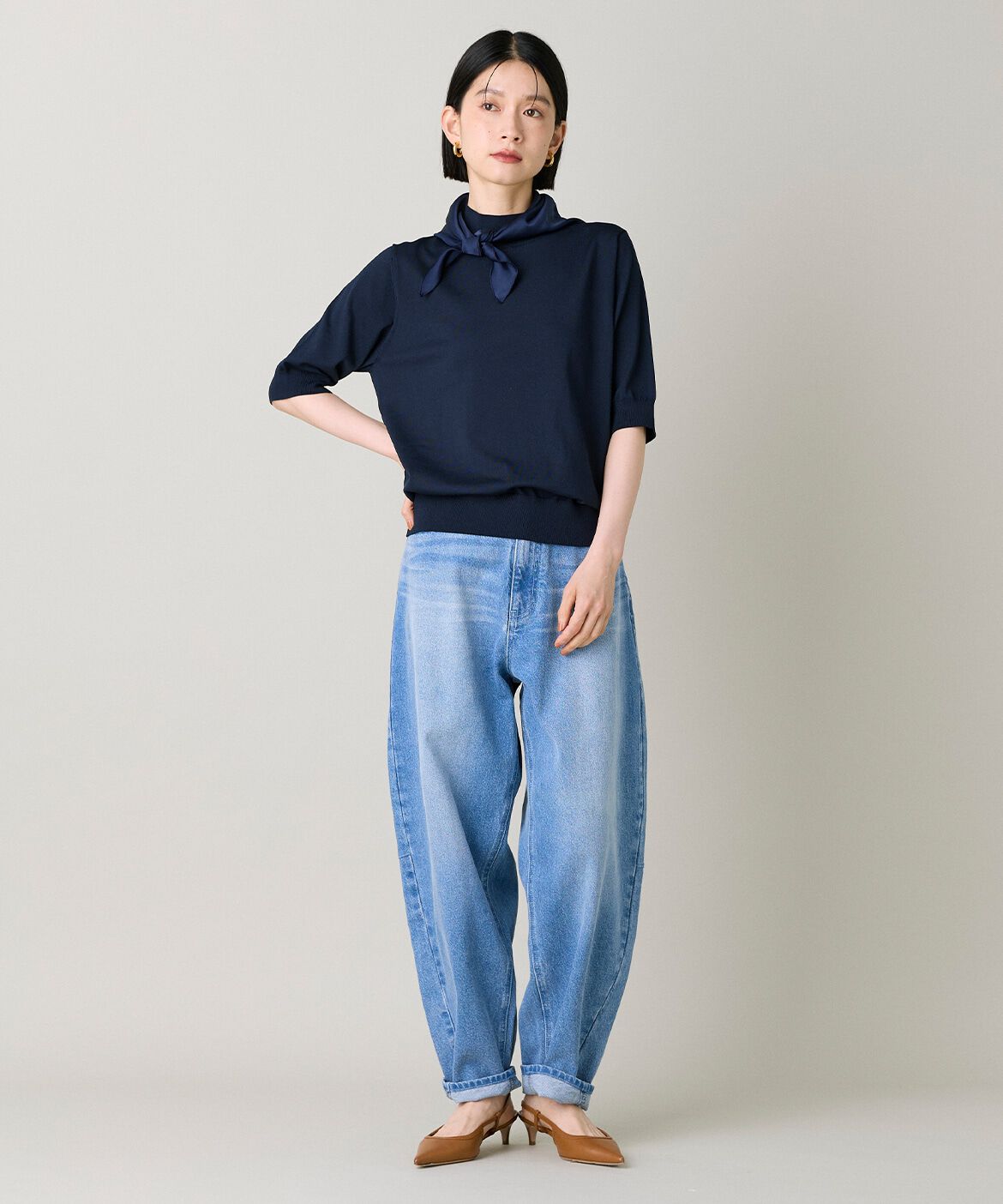 DAY by DAY it&rsquo;s international「バレルレッグデニムパンツ｜旬のバレル脚で勝負するモードなデニム」|その他|