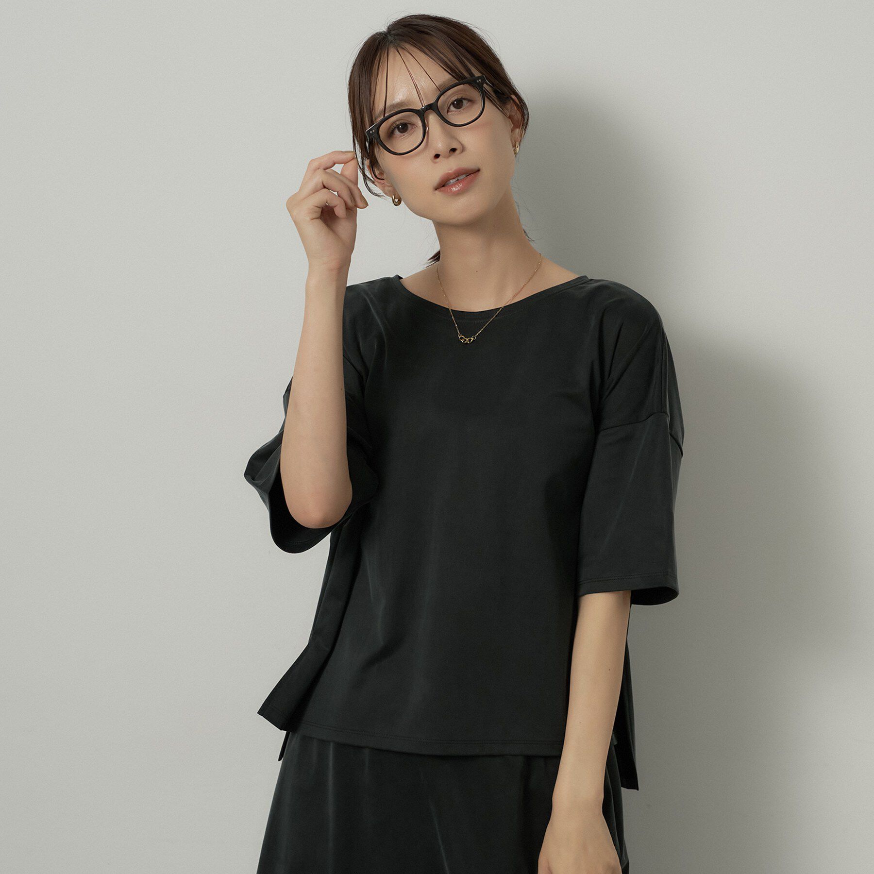 UNTITLED「【セットアップ可/接触冷感】ヴィンテージライクプルオーバー」|Tシャツ・カットソー|