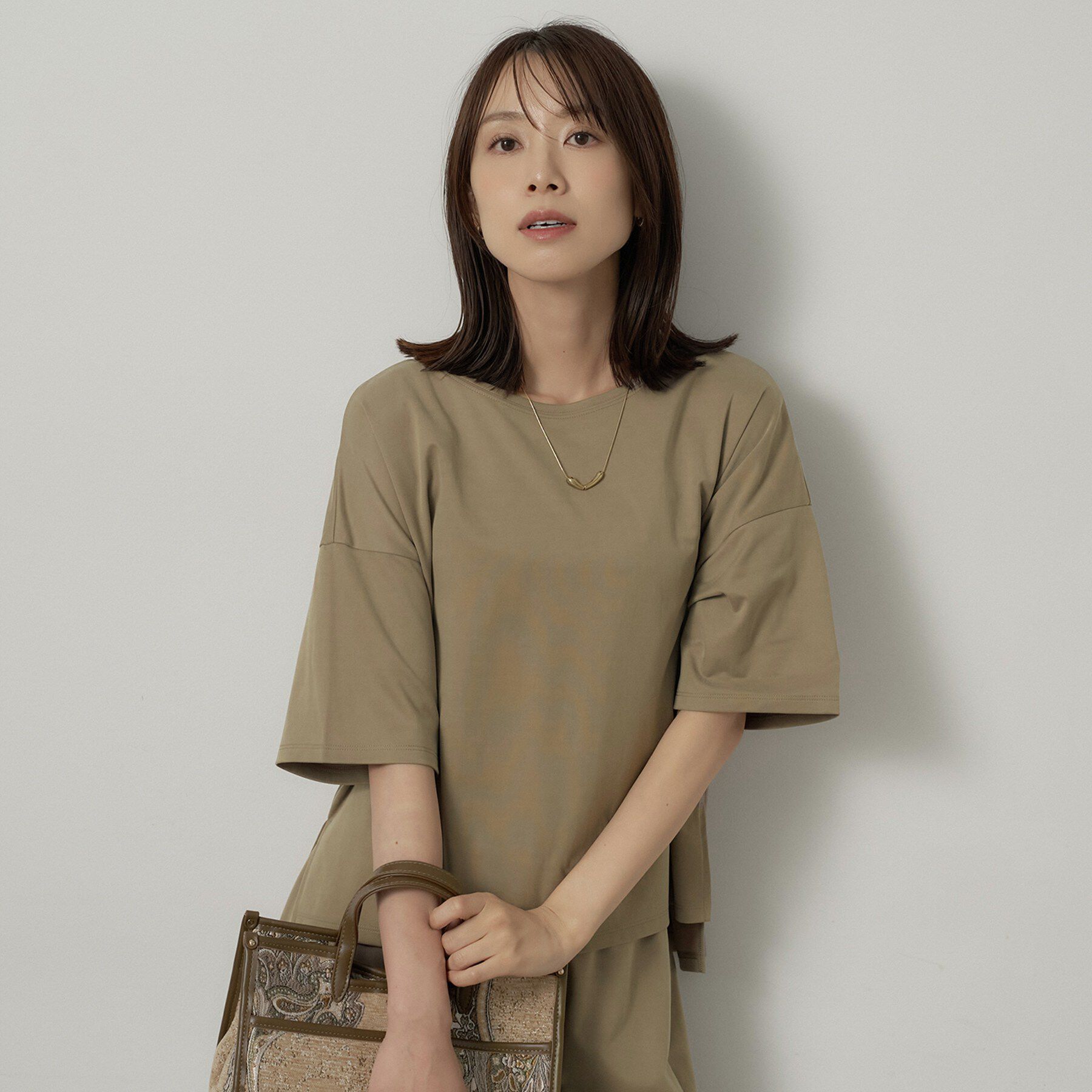 UNTITLED「【セットアップ可/接触冷感】ヴィンテージライクプルオーバー」|Tシャツ・カットソー|
