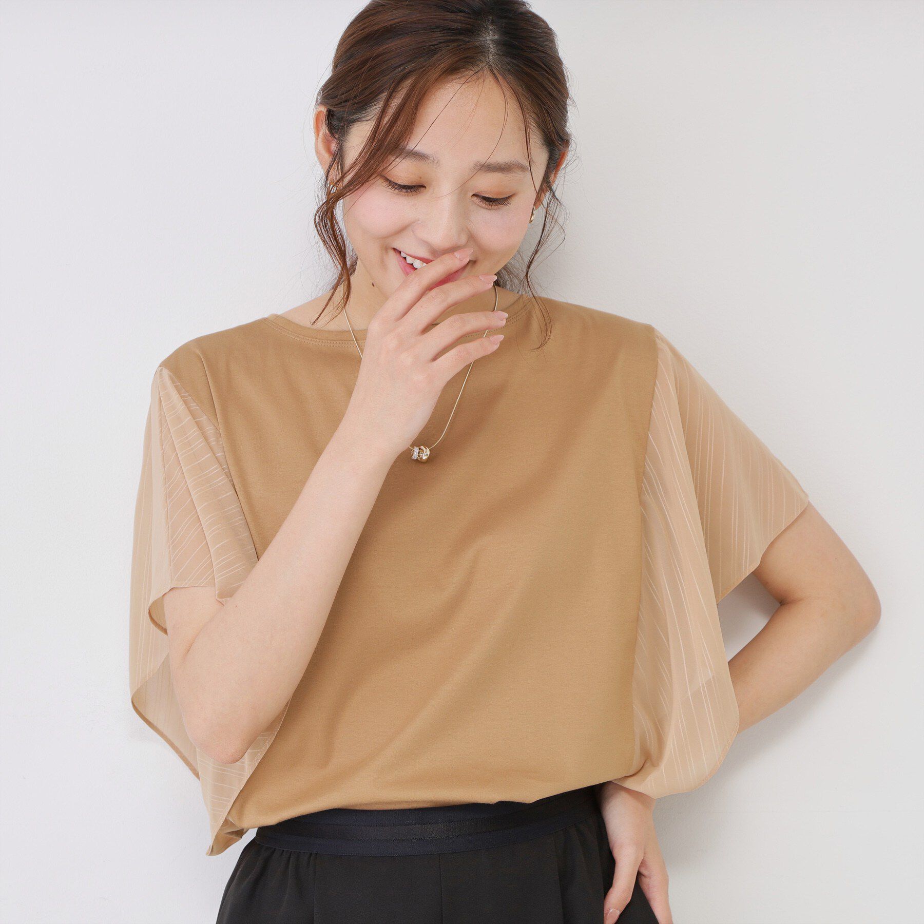 COUP DE CHANCE「【手洗い可／日本製】フレンチシアーカットソー」|Tシャツ・カットソー|