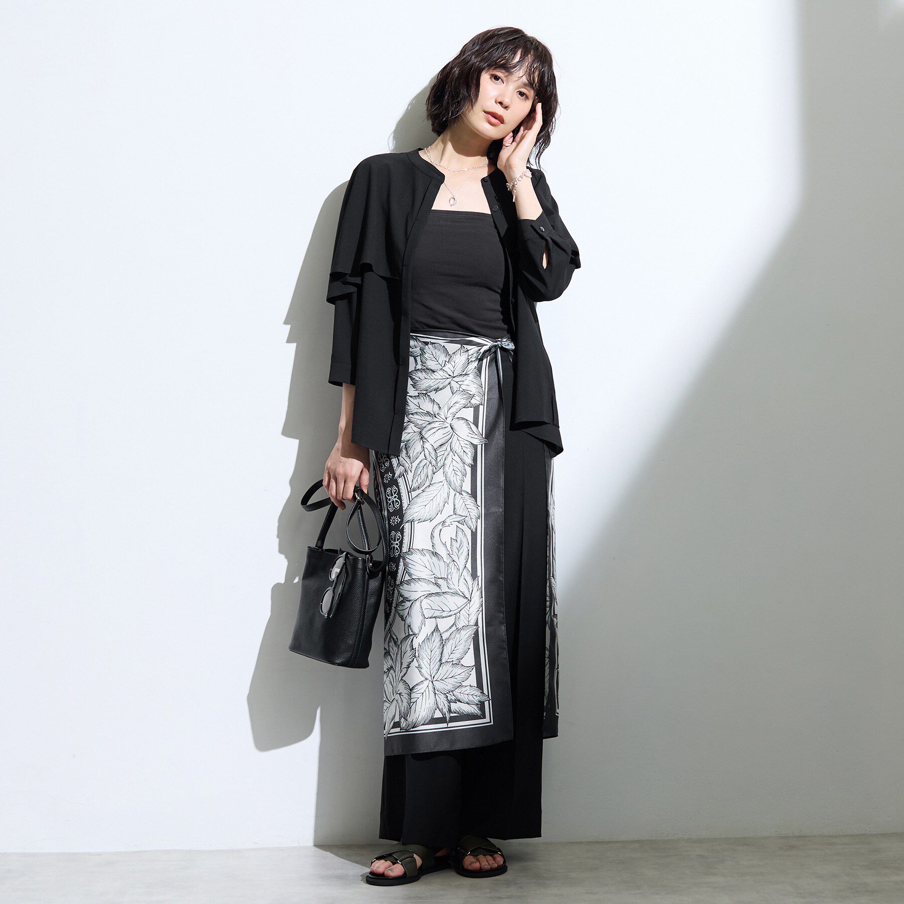 INDIVI「【接触冷感/UVケア/着る日傘】ワイドストレートパンツ」|その他|