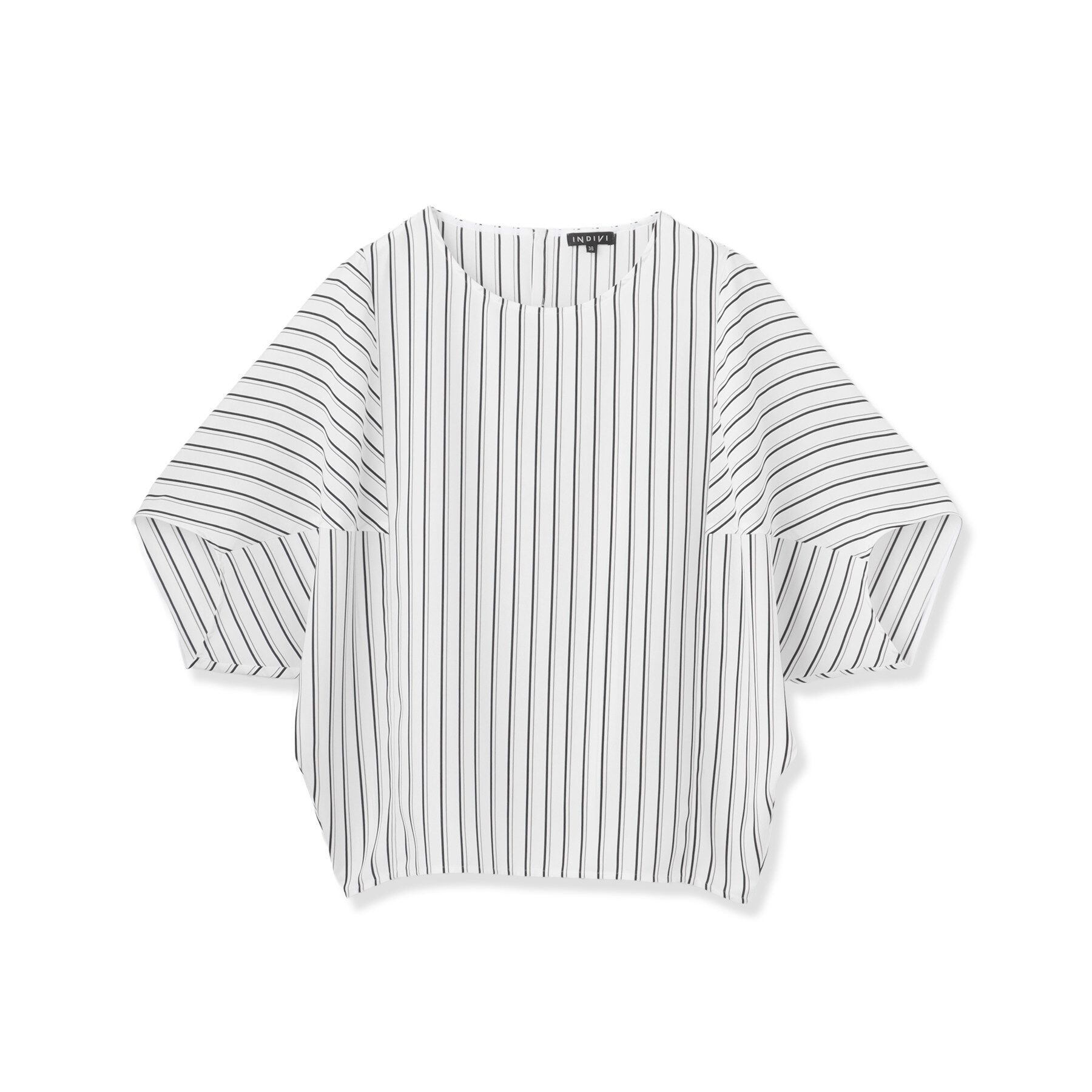 INDIVI「【UVケア／接触冷感】ジョーゼットドルマンブラウス」|シャツ・ブラウス|