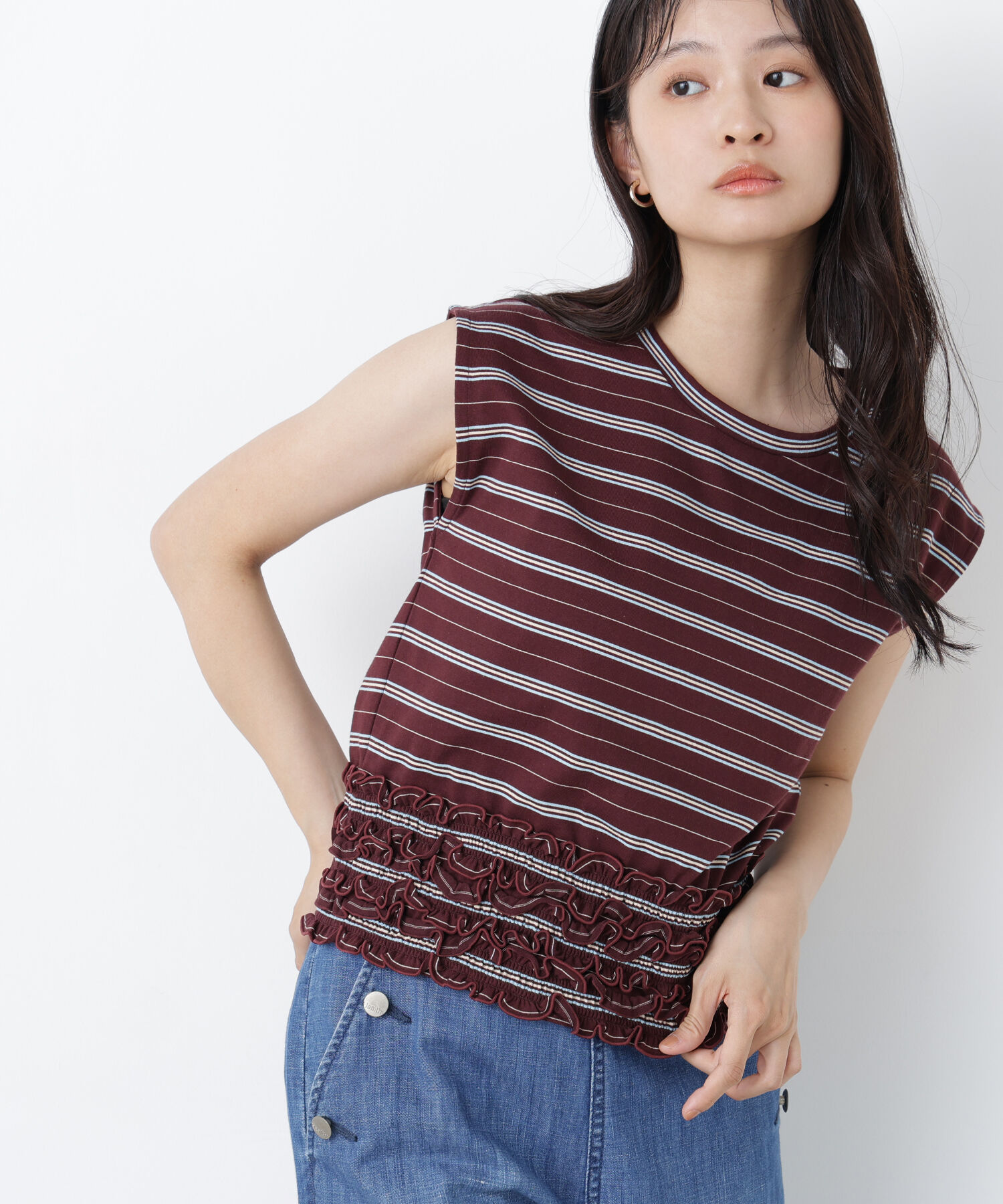  「〈N.〉ランダムボーダトップス」|Tシャツ・カットソー|
