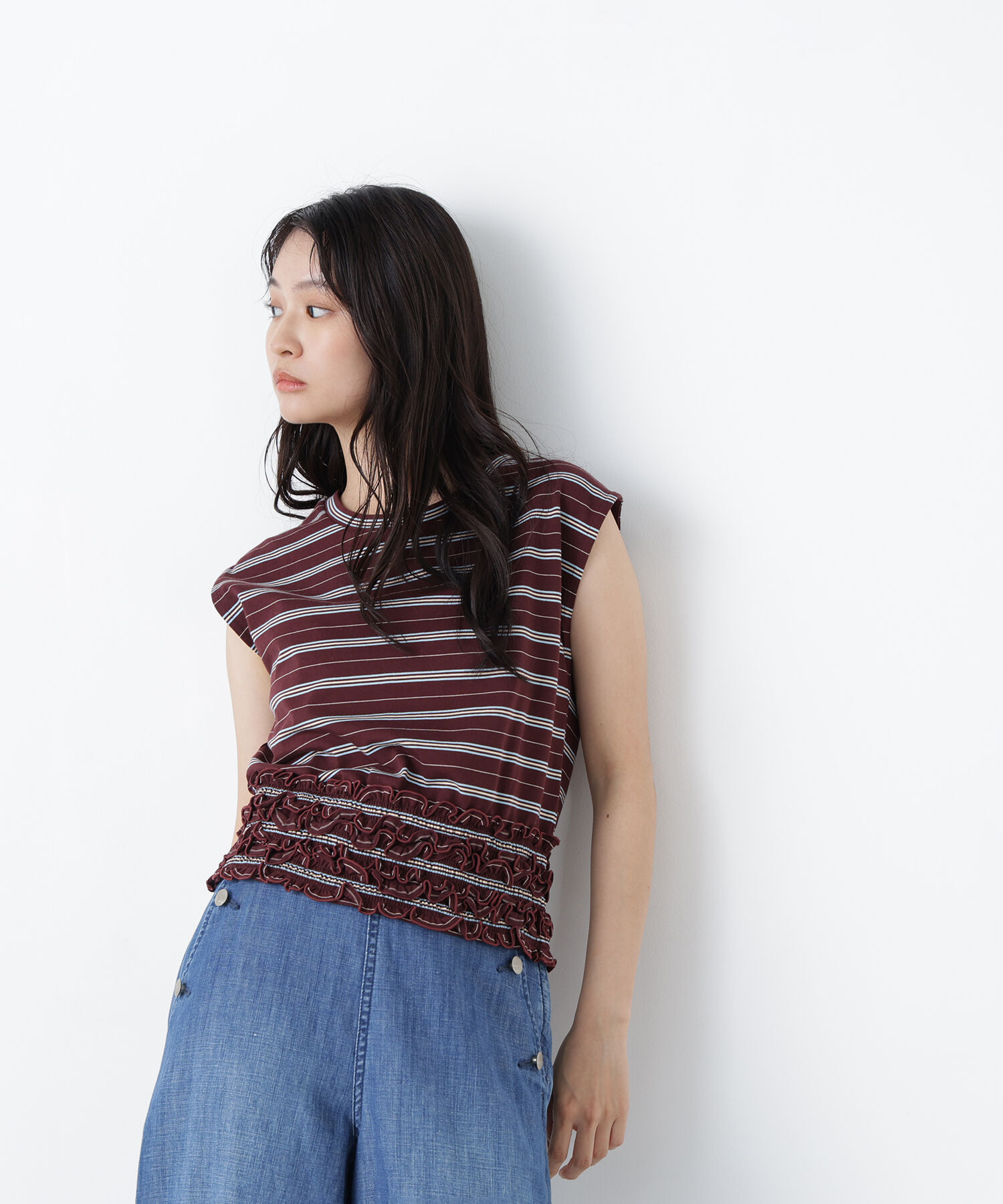  「〈N.〉ランダムボーダトップス」|Tシャツ・カットソー|