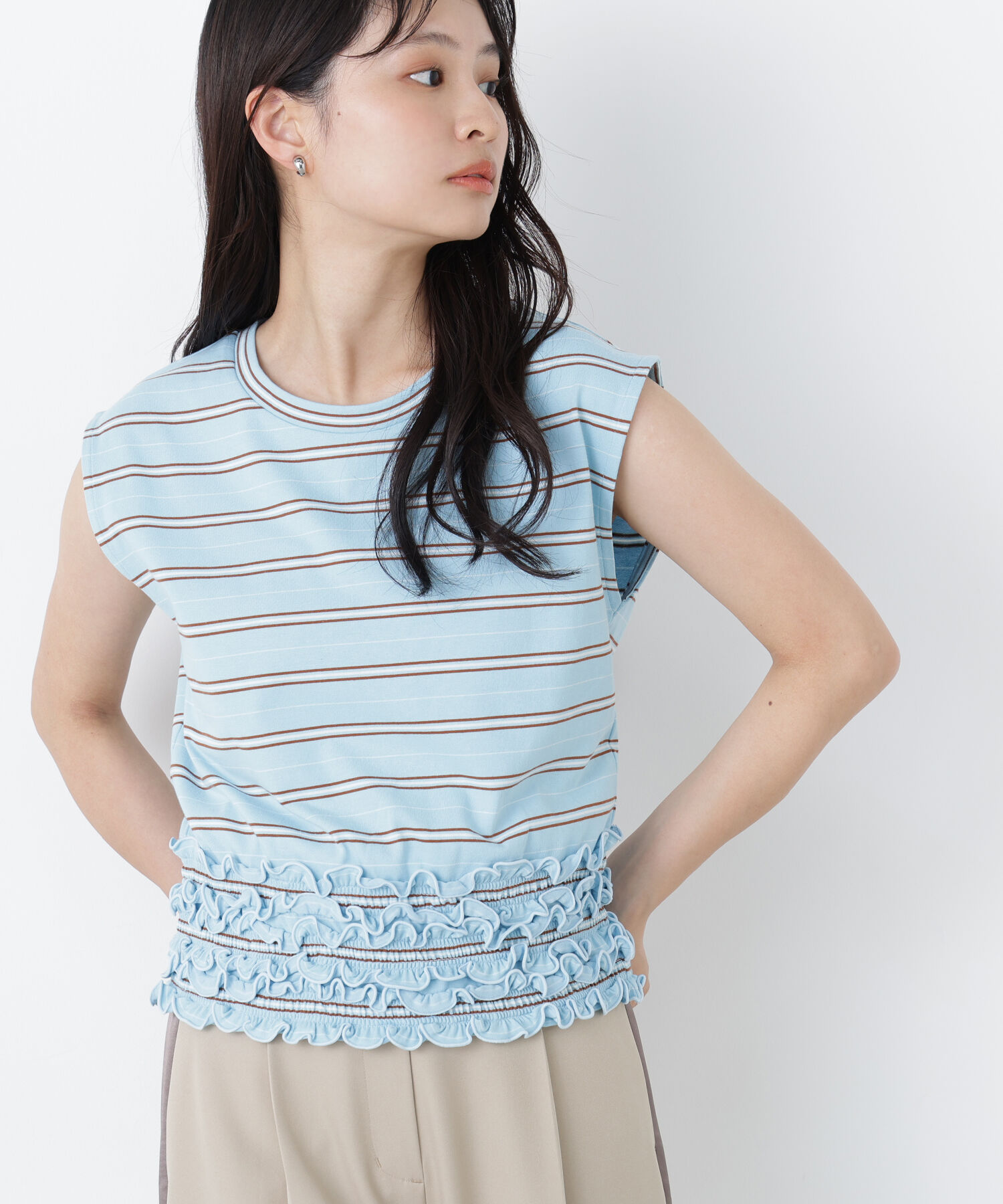  「〈N.〉ランダムボーダトップス」|Tシャツ・カットソー|ブルーベース2