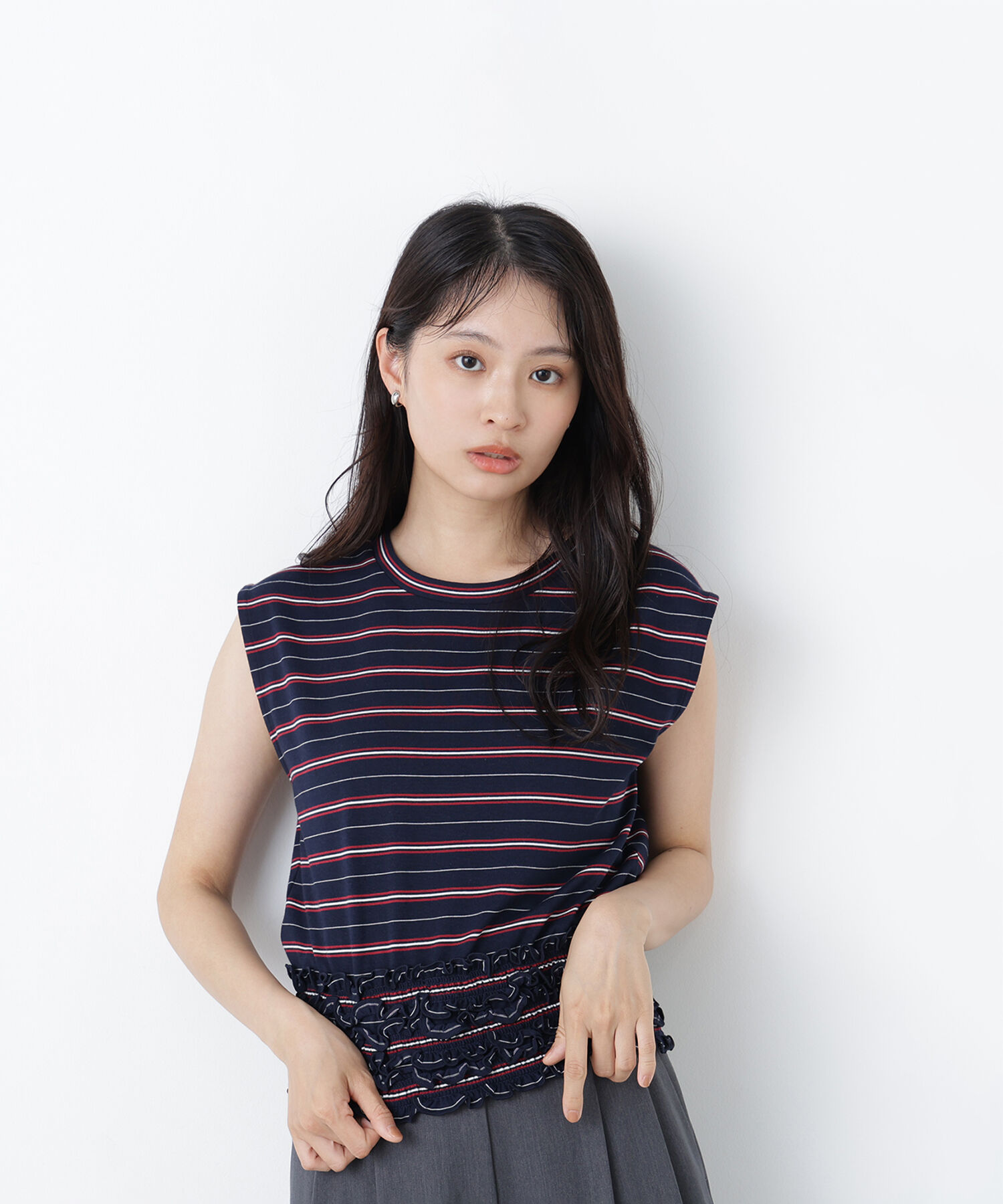  「〈N.〉ランダムボーダトップス」|Tシャツ・カットソー|