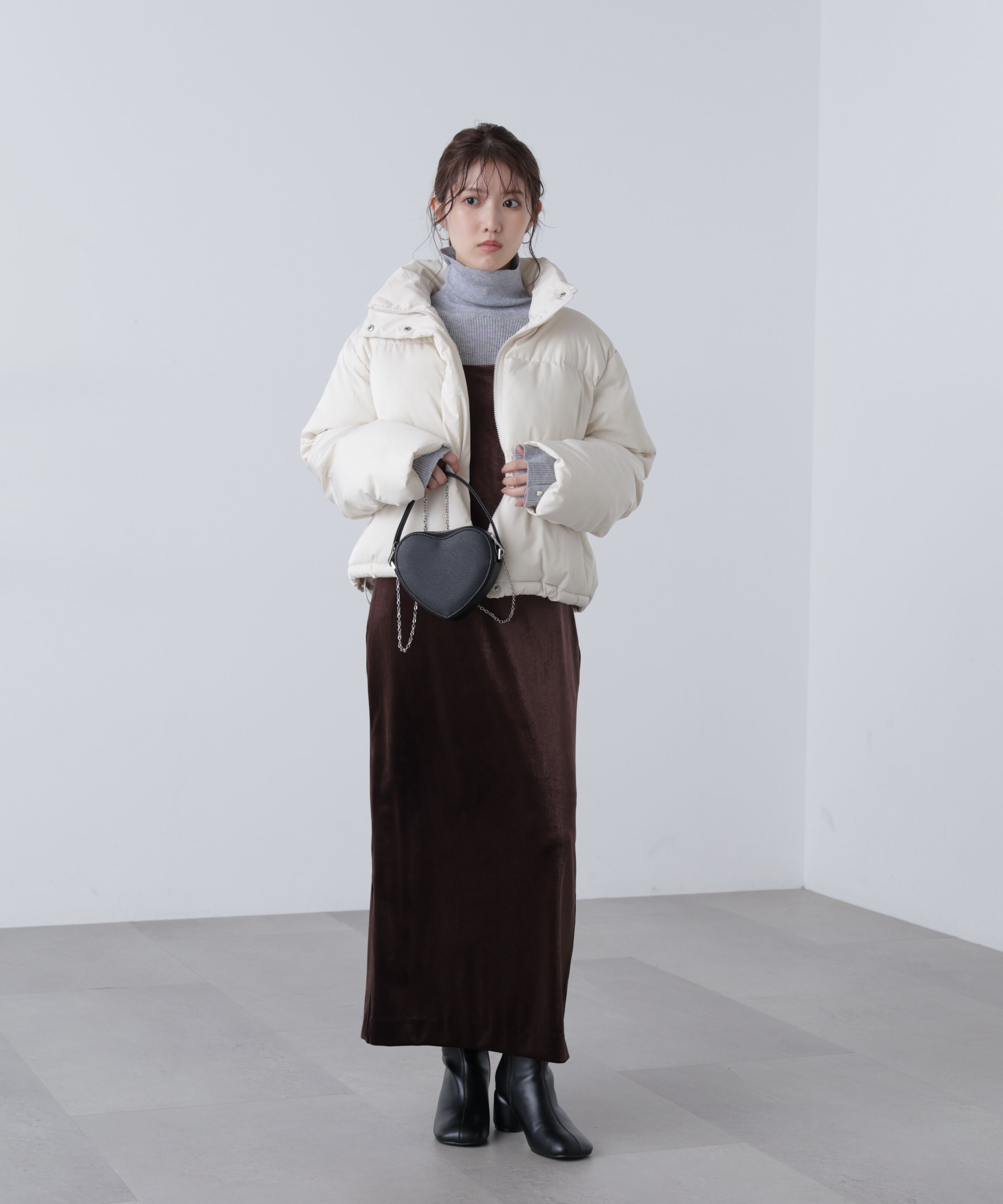  「２ストラップベロアキャミワンピース」|ワンピース|
