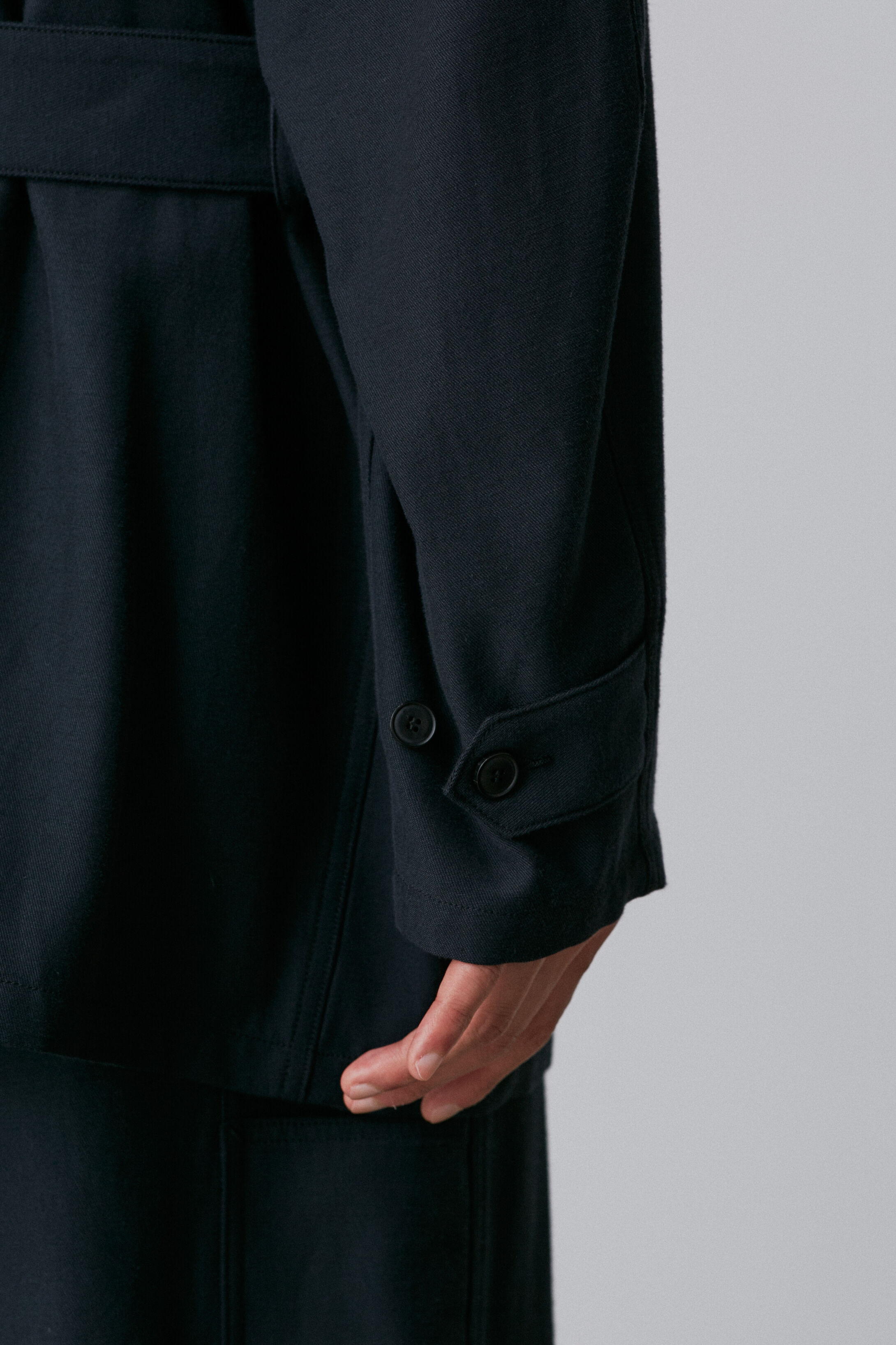 YLEVE 「YLEVE / VISCOSE COTTON COVERALL JACKET」|ブルゾン・スタジャン|