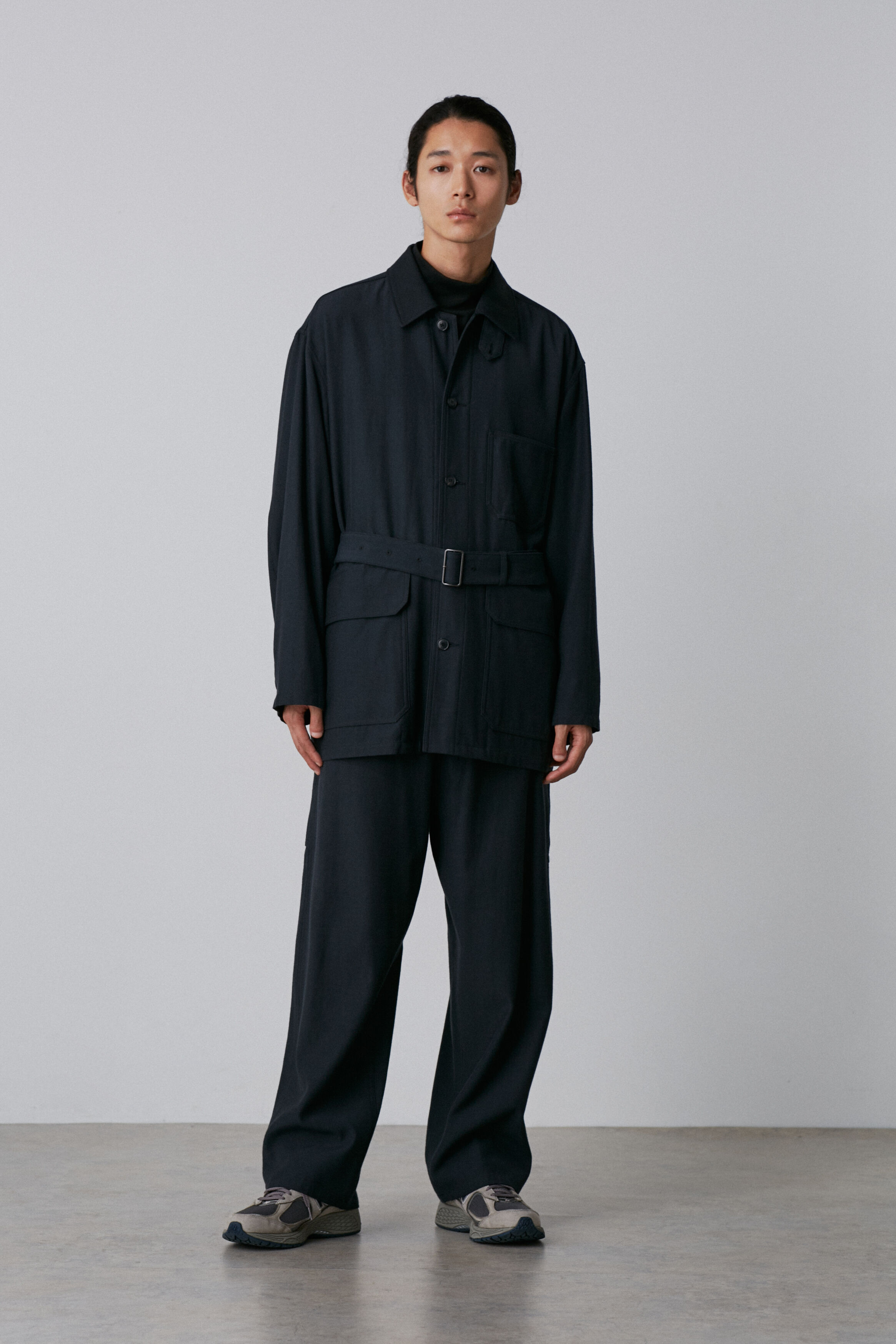 YLEVE 「YLEVE / VISCOSE COTTON COVERALL JACKET」|ブルゾン・スタジャン|