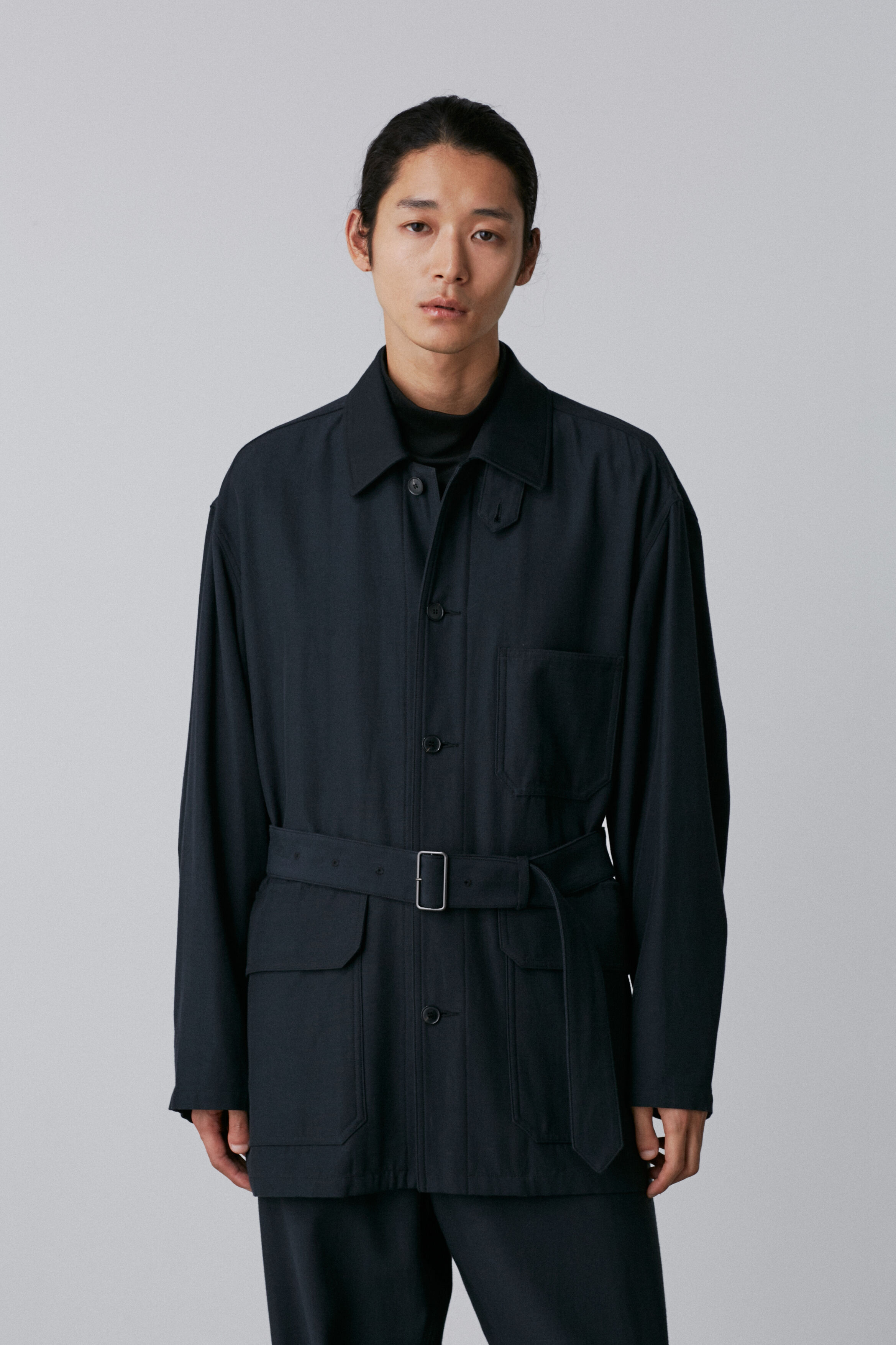 YLEVE 「YLEVE / VISCOSE COTTON COVERALL JACKET」|ブルゾン・スタジャン|