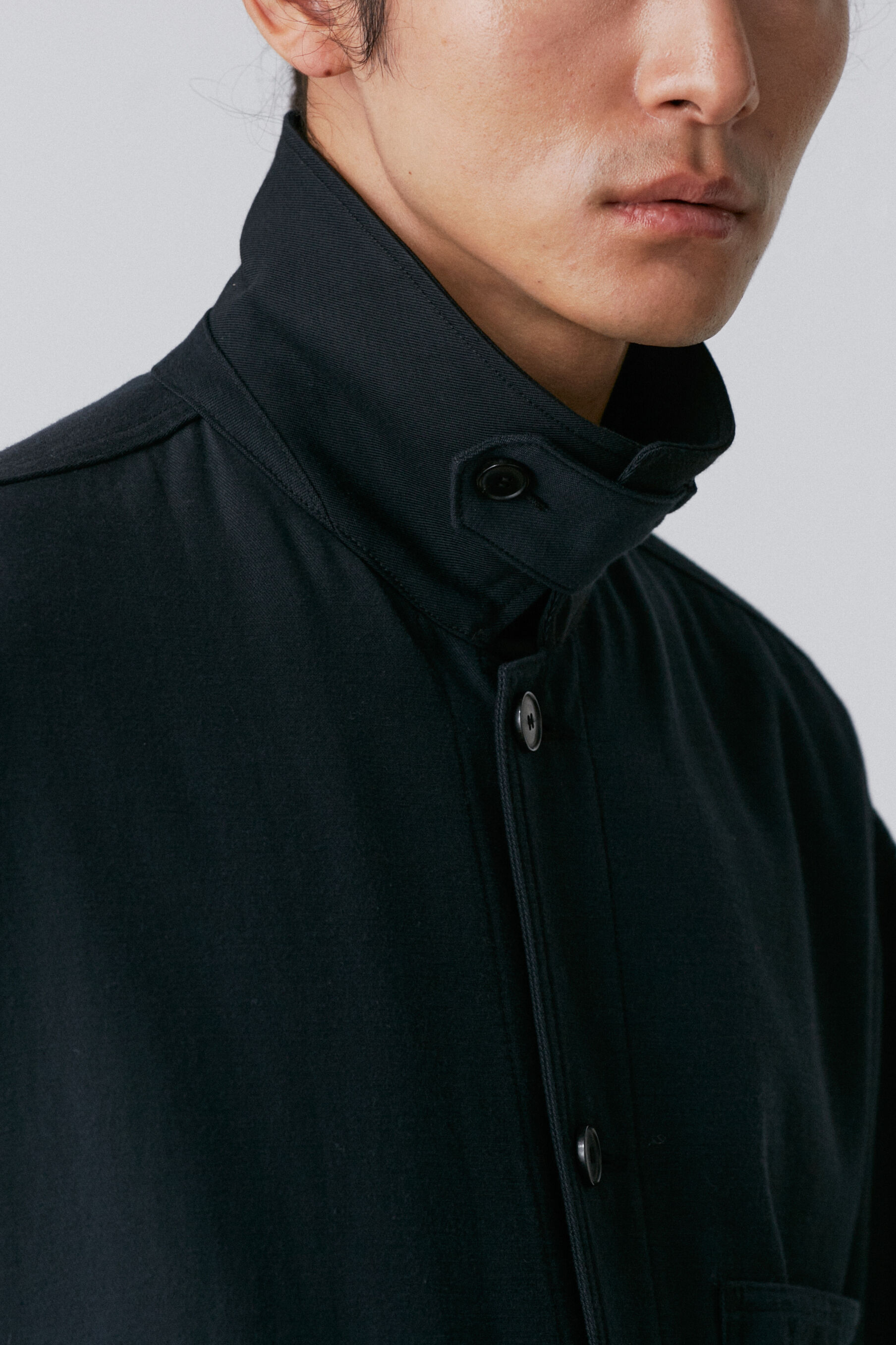 YLEVE 「YLEVE / VISCOSE COTTON COVERALL JACKET」|ブルゾン・スタジャン|
