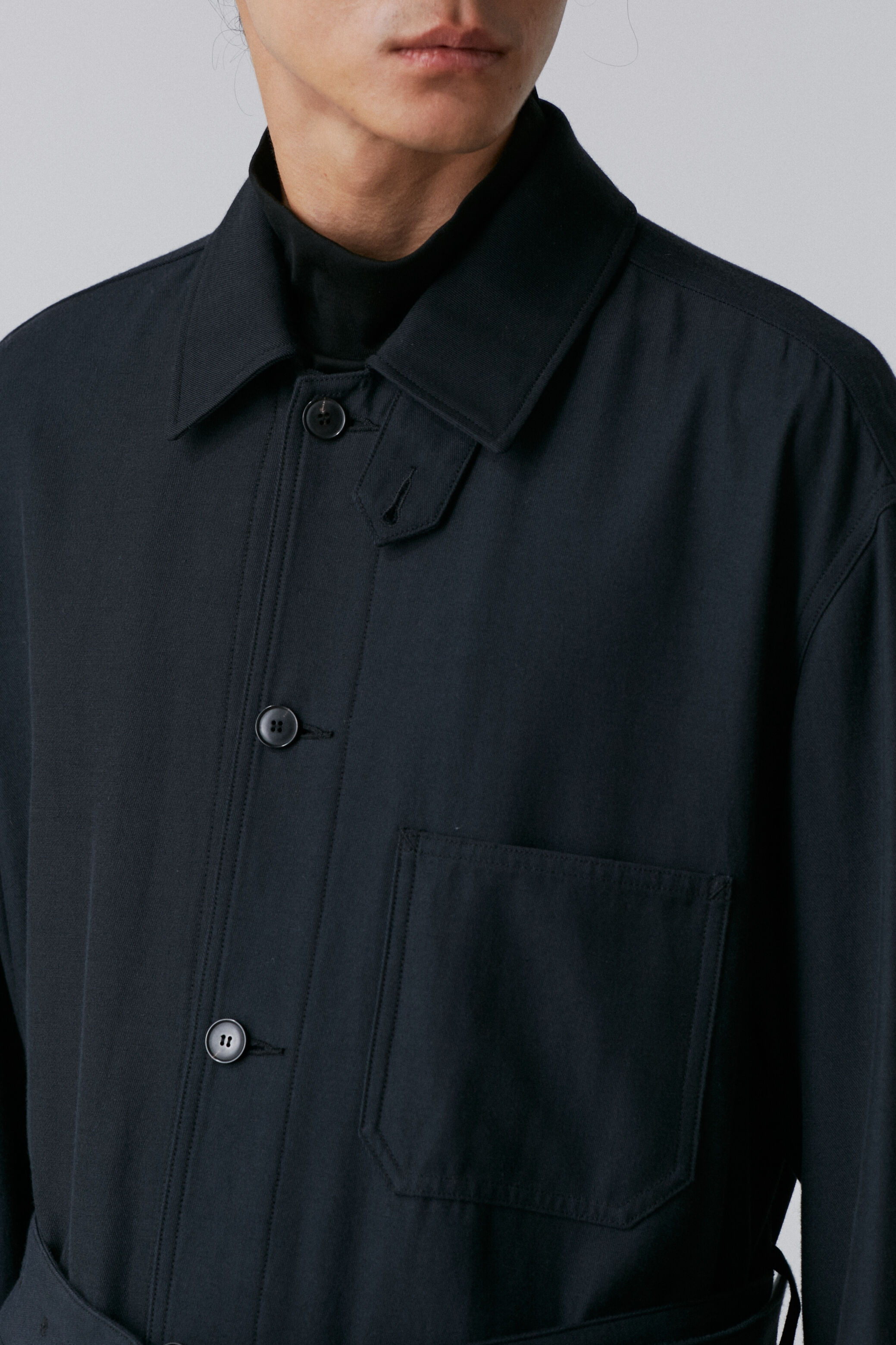 YLEVE 「YLEVE / VISCOSE COTTON COVERALL JACKET」|ブルゾン・スタジャン|