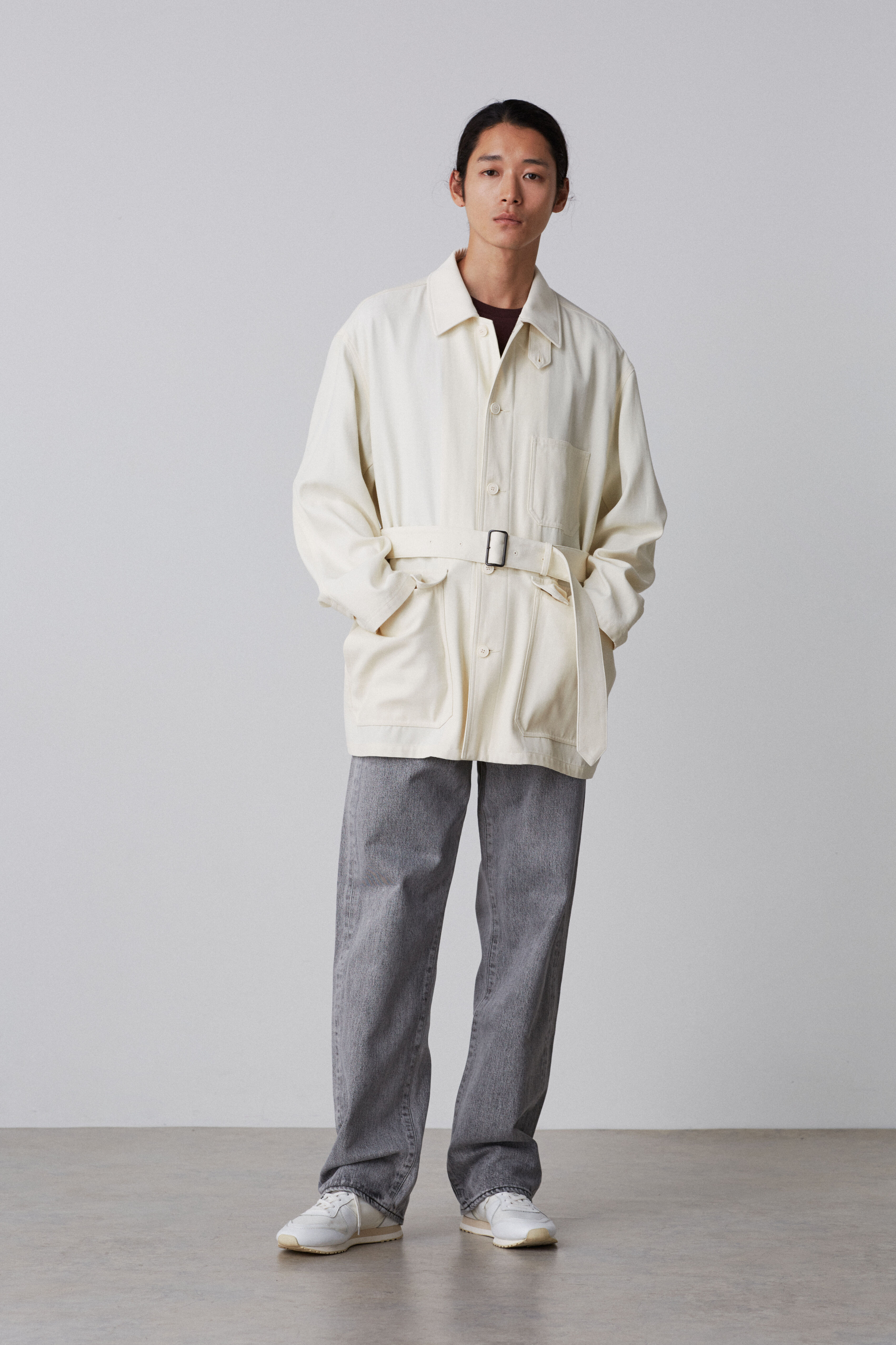 YLEVE 「YLEVE / VISCOSE COTTON COVERALL JACKET」|ブルゾン・スタジャン|