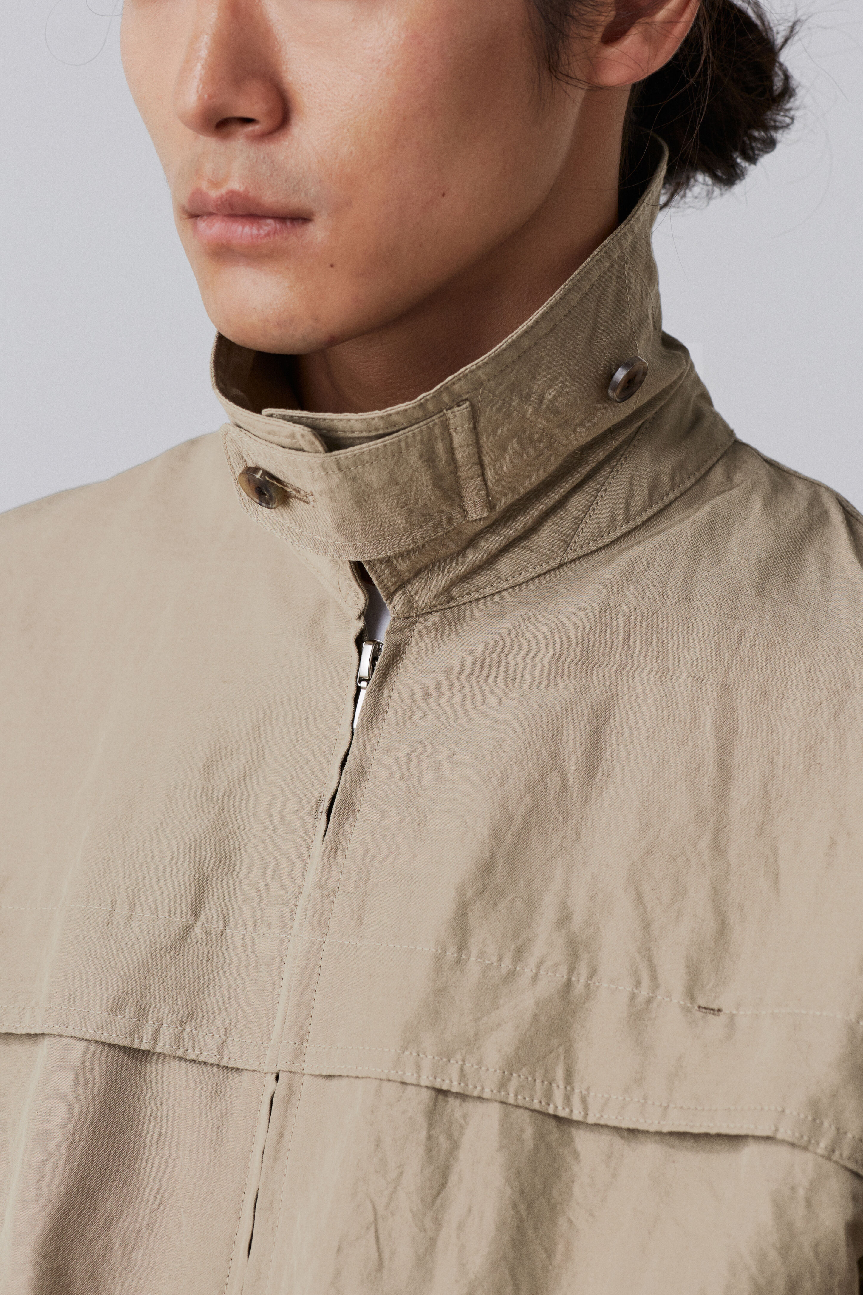 YLEVE 「YLEVE / RAMIE COTTON WEATHER BLOUSON UNISEX」|ブルゾン・スタジャン|